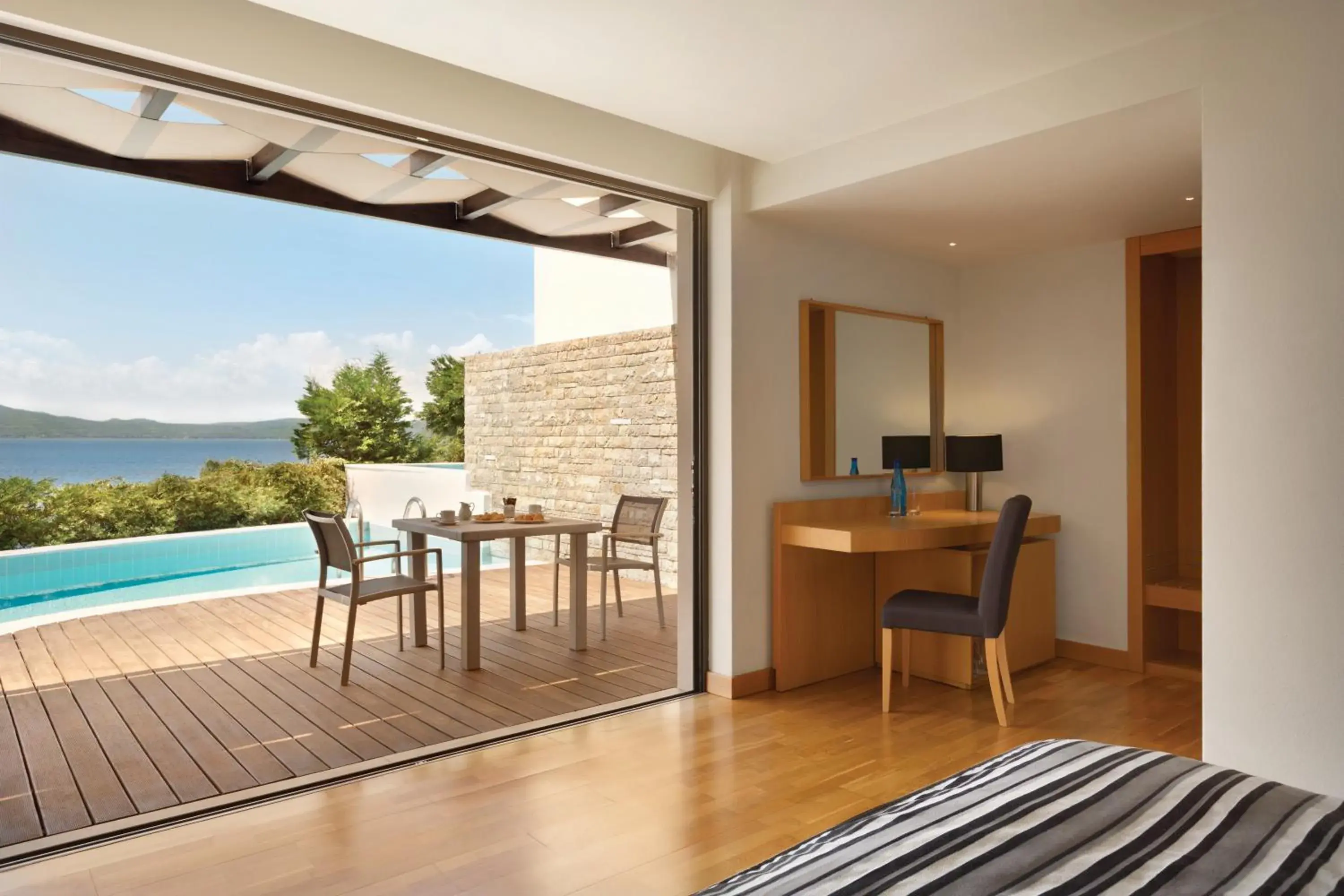 Balcony/Terrace in Wyndham Loutraki Poseidon Resort