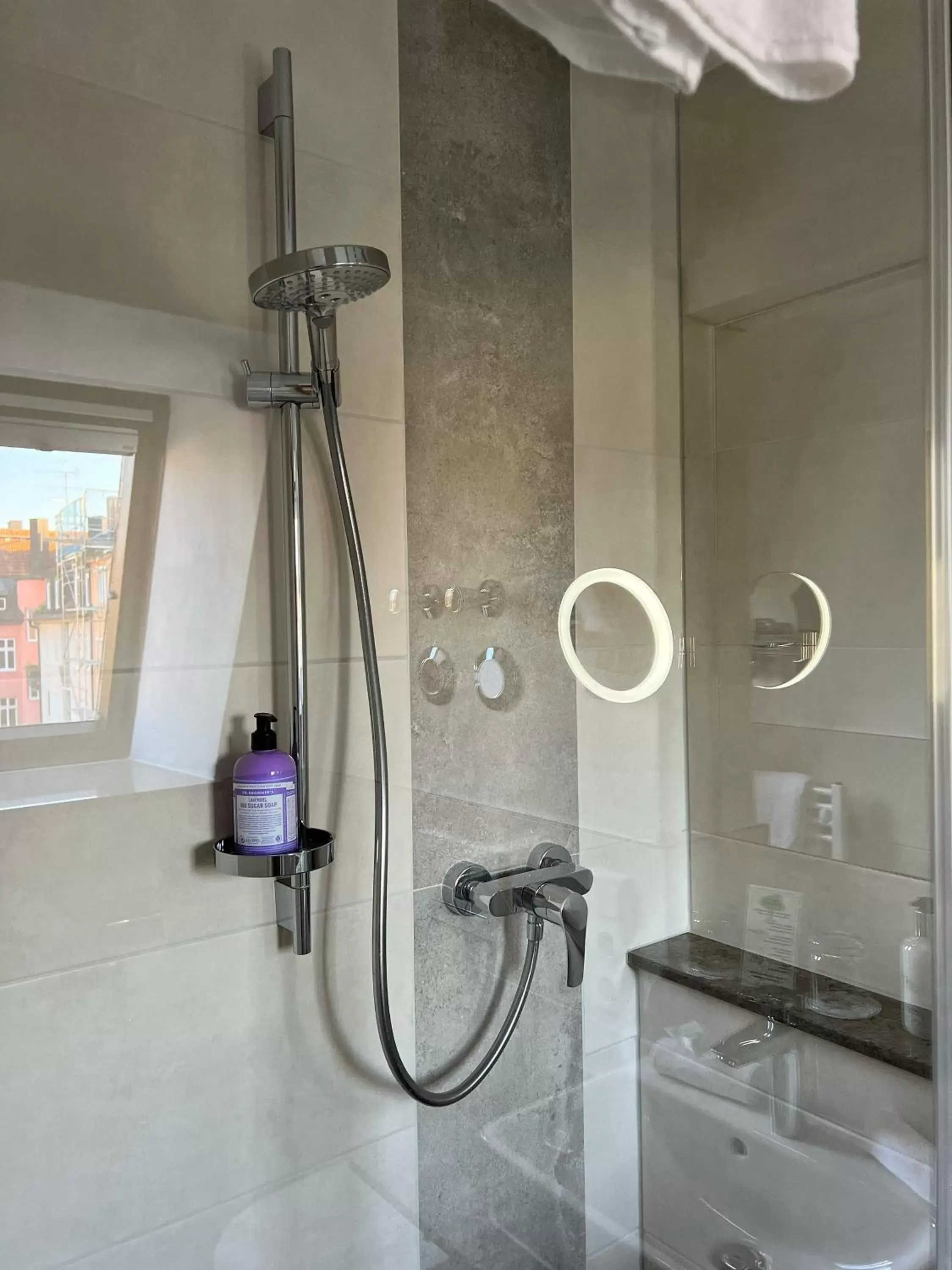 Shower, Bathroom in Hotel Prinz