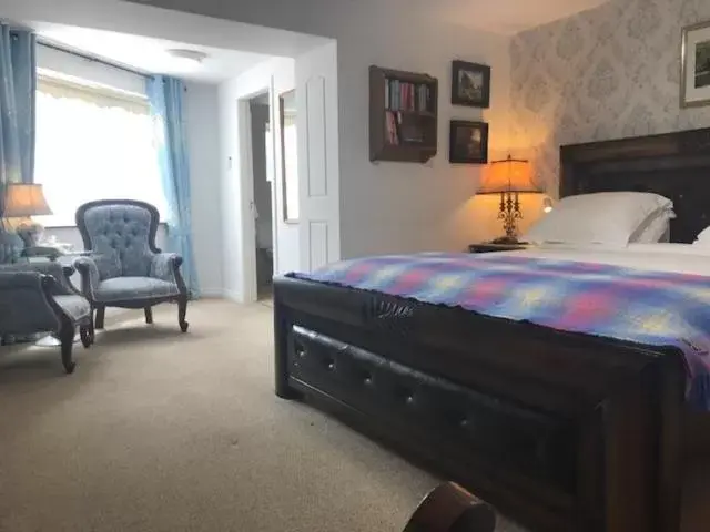 Bed in Crystal Springs B&B