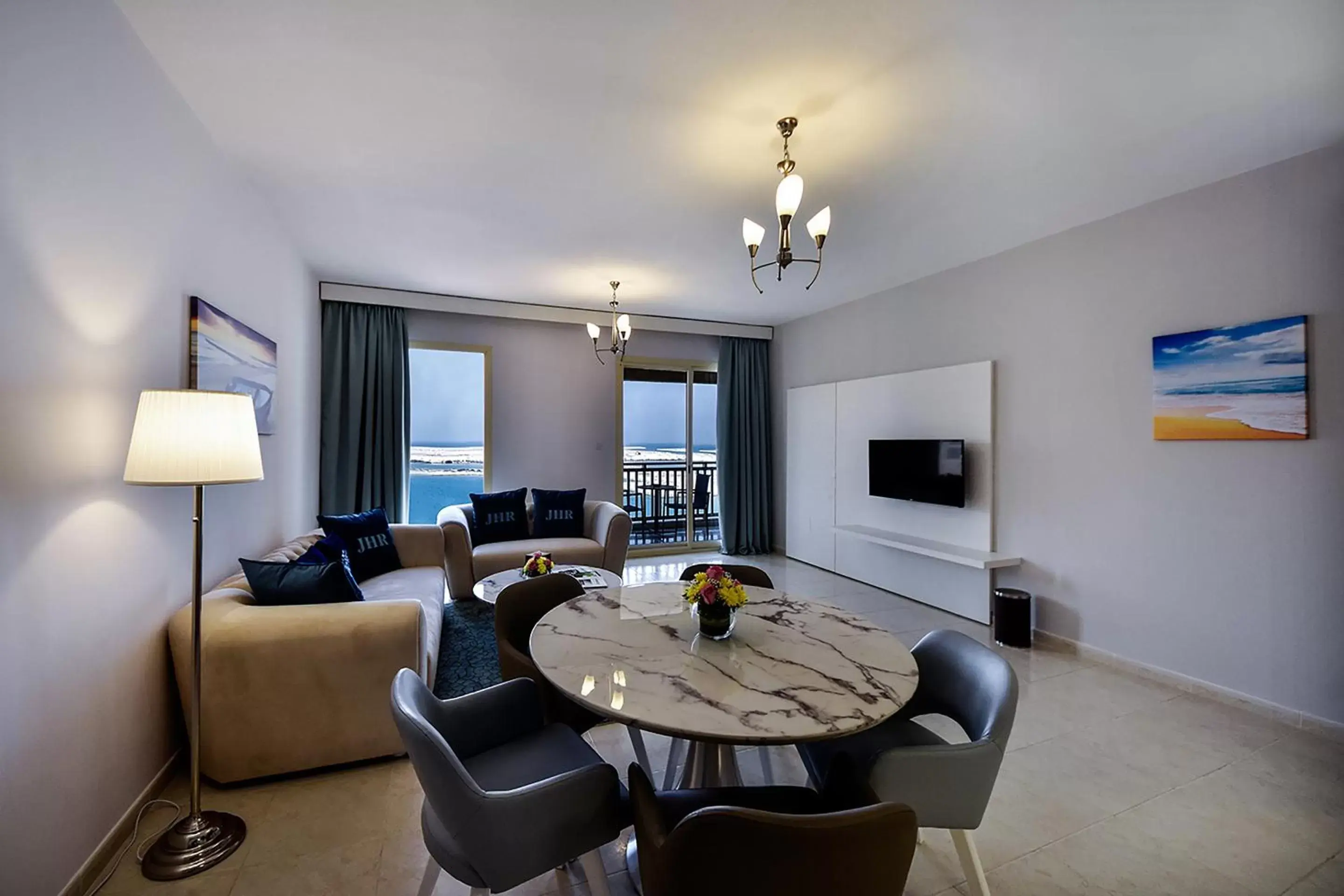 Living room, Dining Area in Jannah Hotel Apartments & Villas