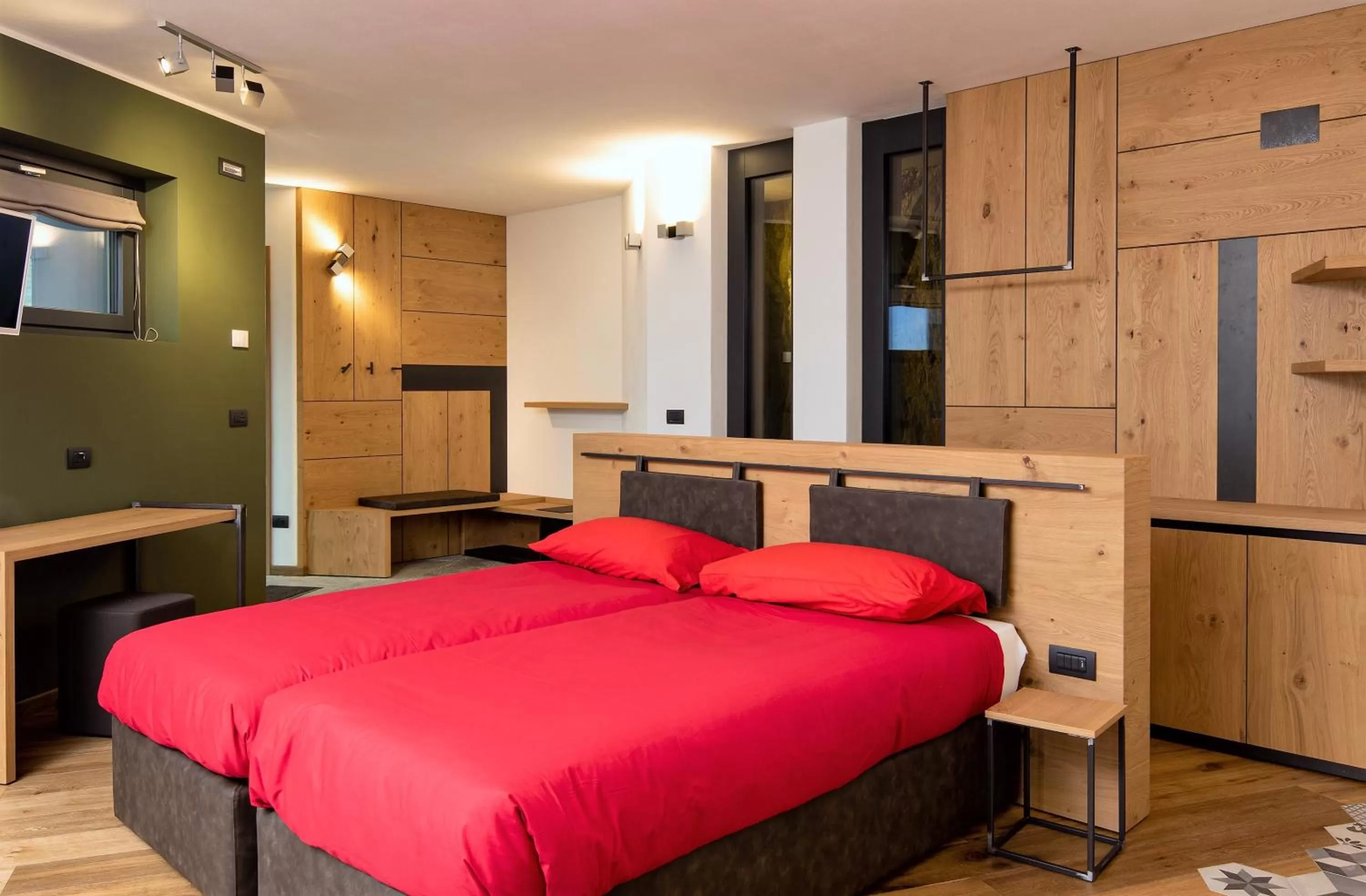 Living room, Bed in Cà Rossa #panoramic suite