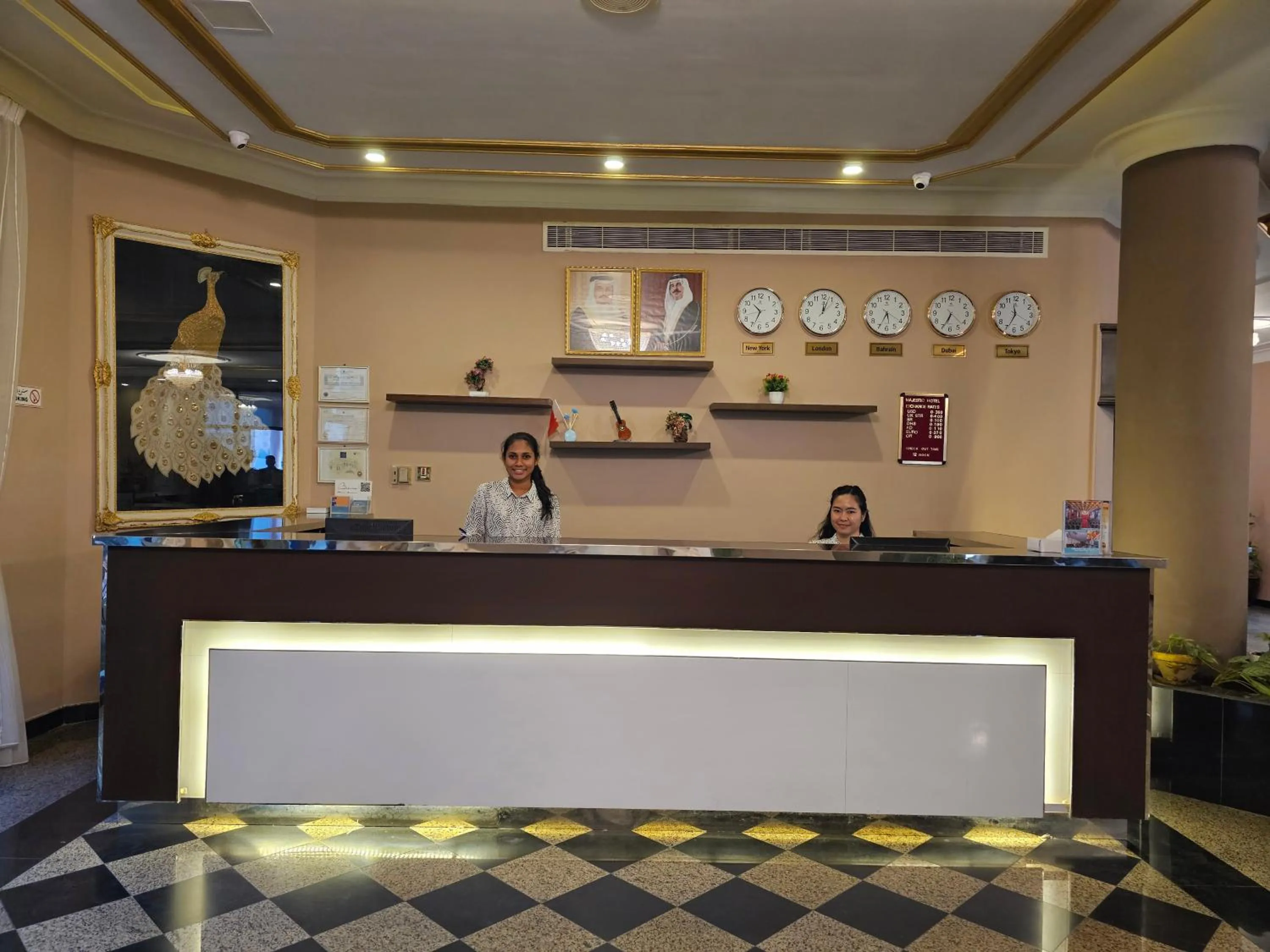 Staff in Majestic Hotel