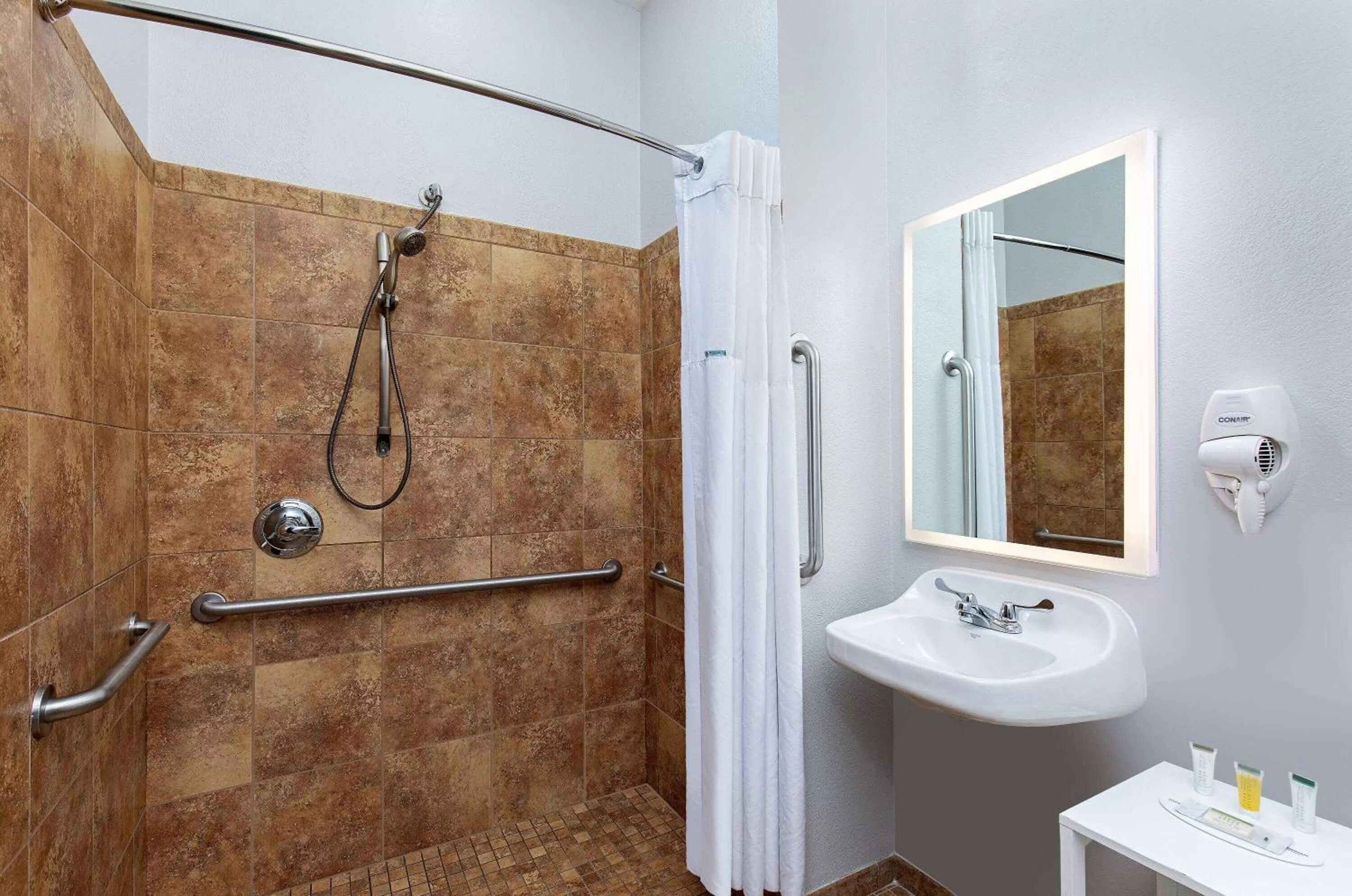 Shower in Microtel Inn and Suites by Wyndham