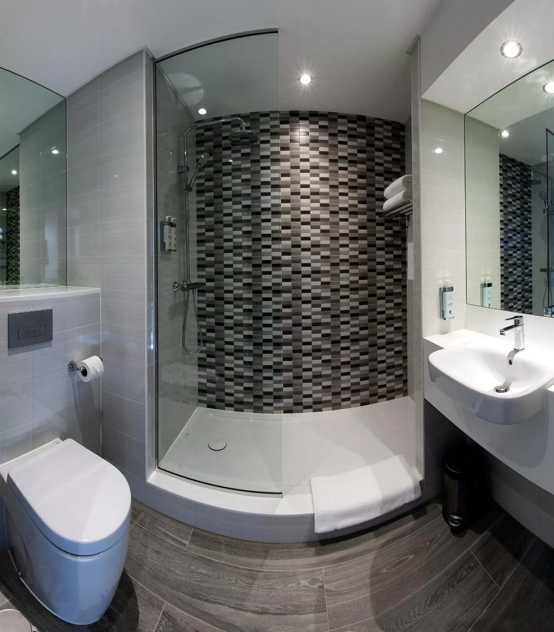 Shower, Bathroom in Premier Inn Dubai Barsha Heights