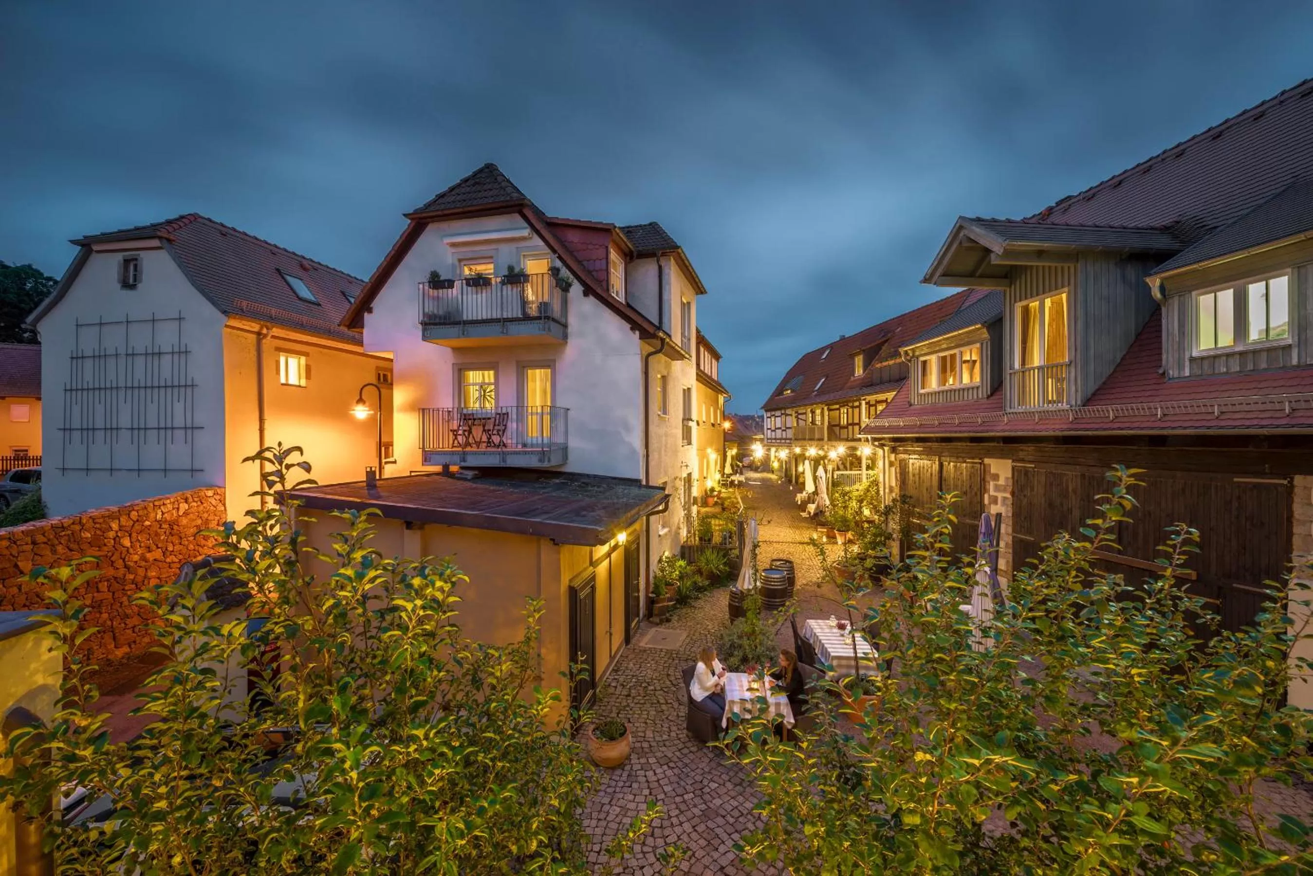 Patio in Hotel Wellness Goldenes Fass Meißen