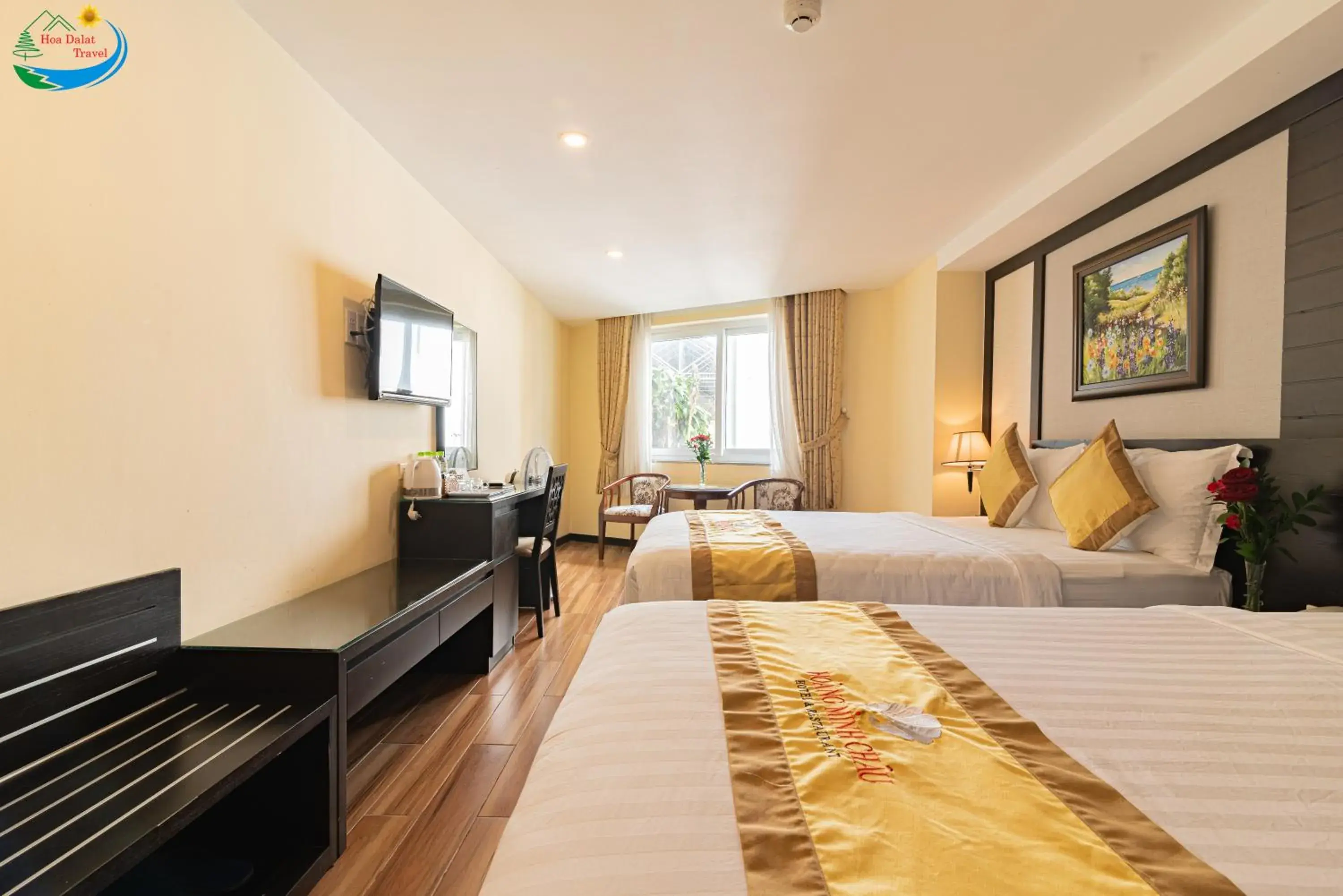 Bed in Hoang Minh Chau Ba Trieu Hotel Bed in Hoang Minh Chau Ba Trieu Hotel