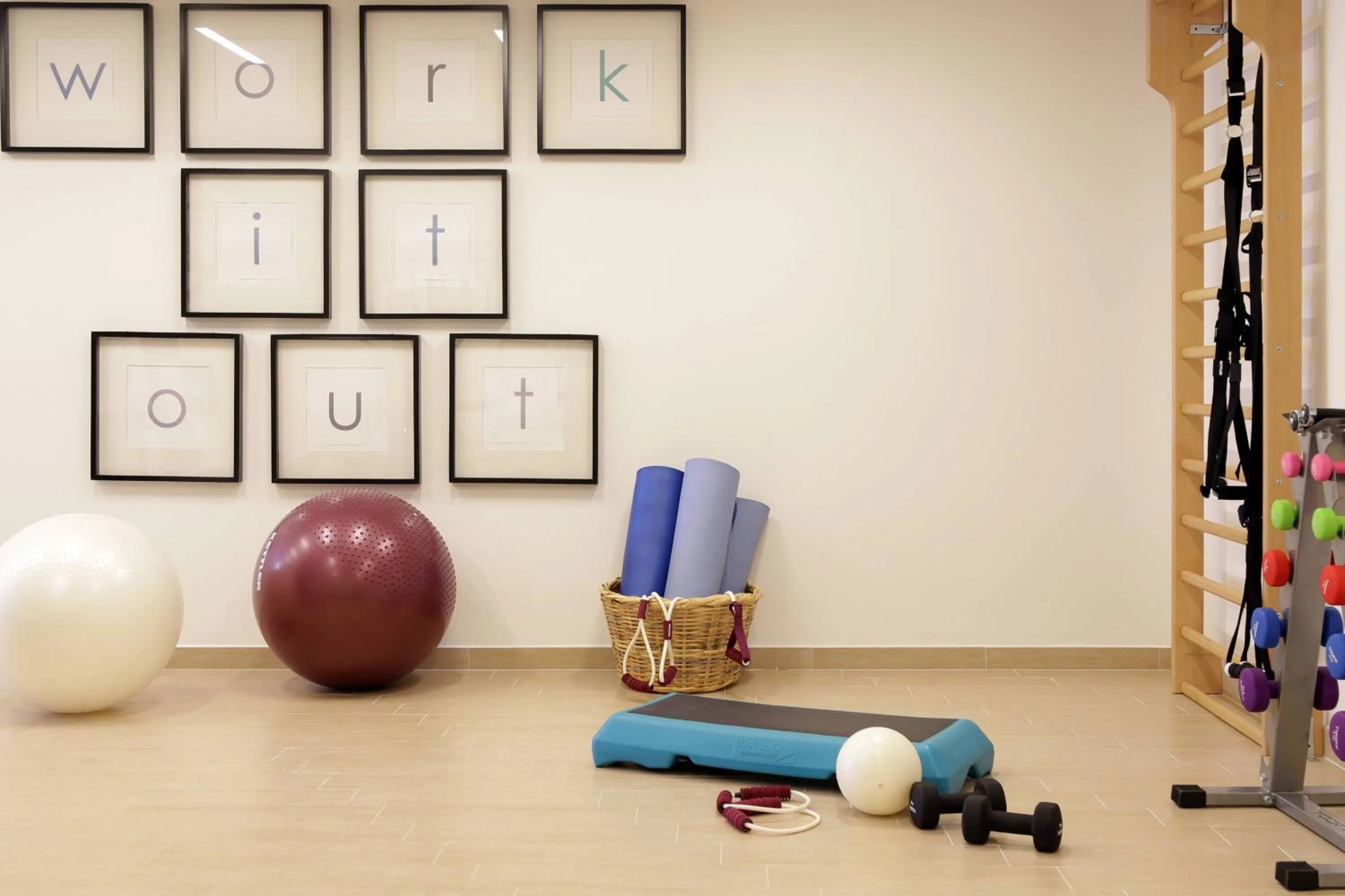 Fitness centre/facilities in Skopelos Village Hotel