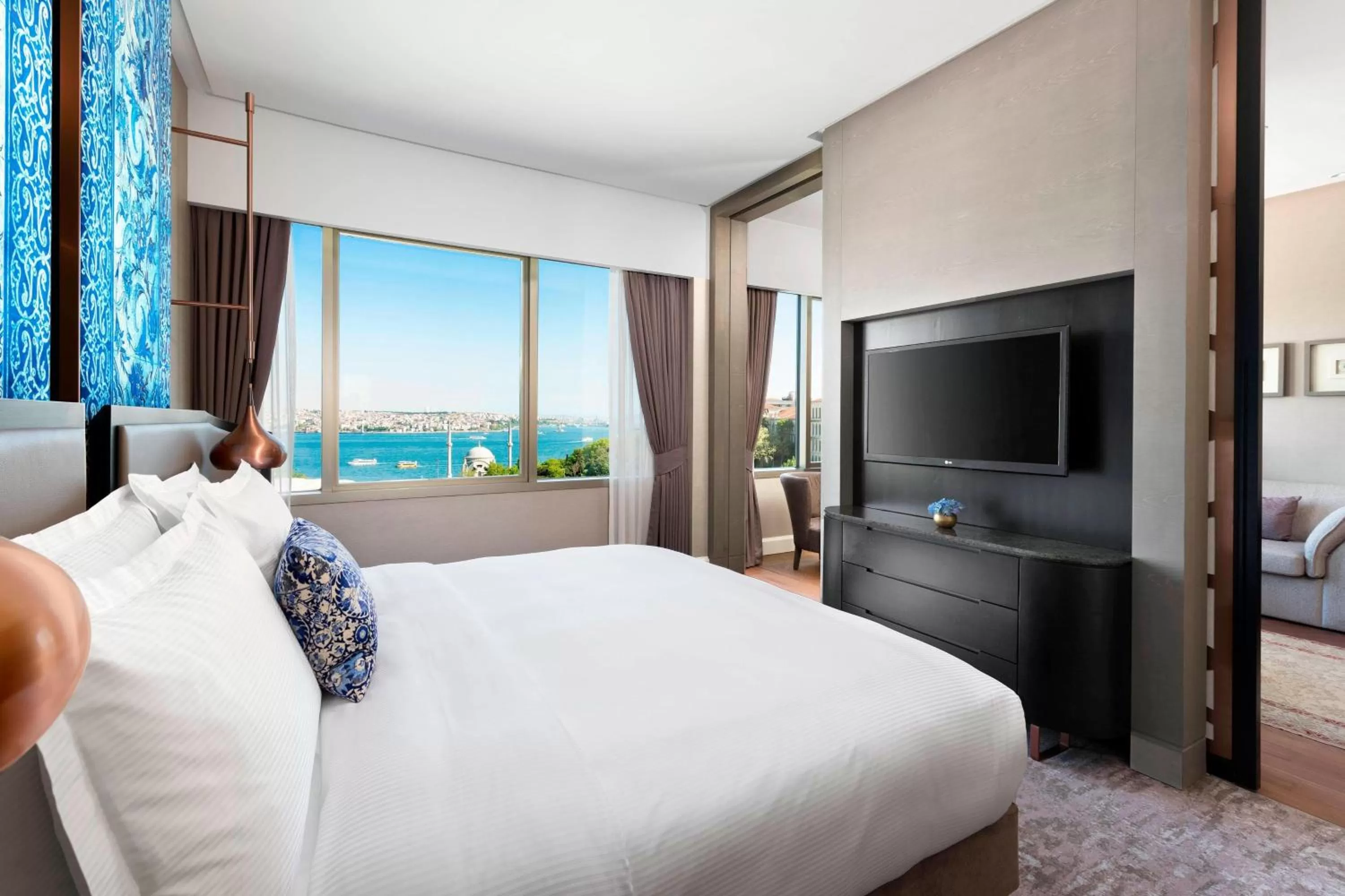 Photo of the whole room, Bed in The Ritz-Carlton, Istanbul at the Bosphorus