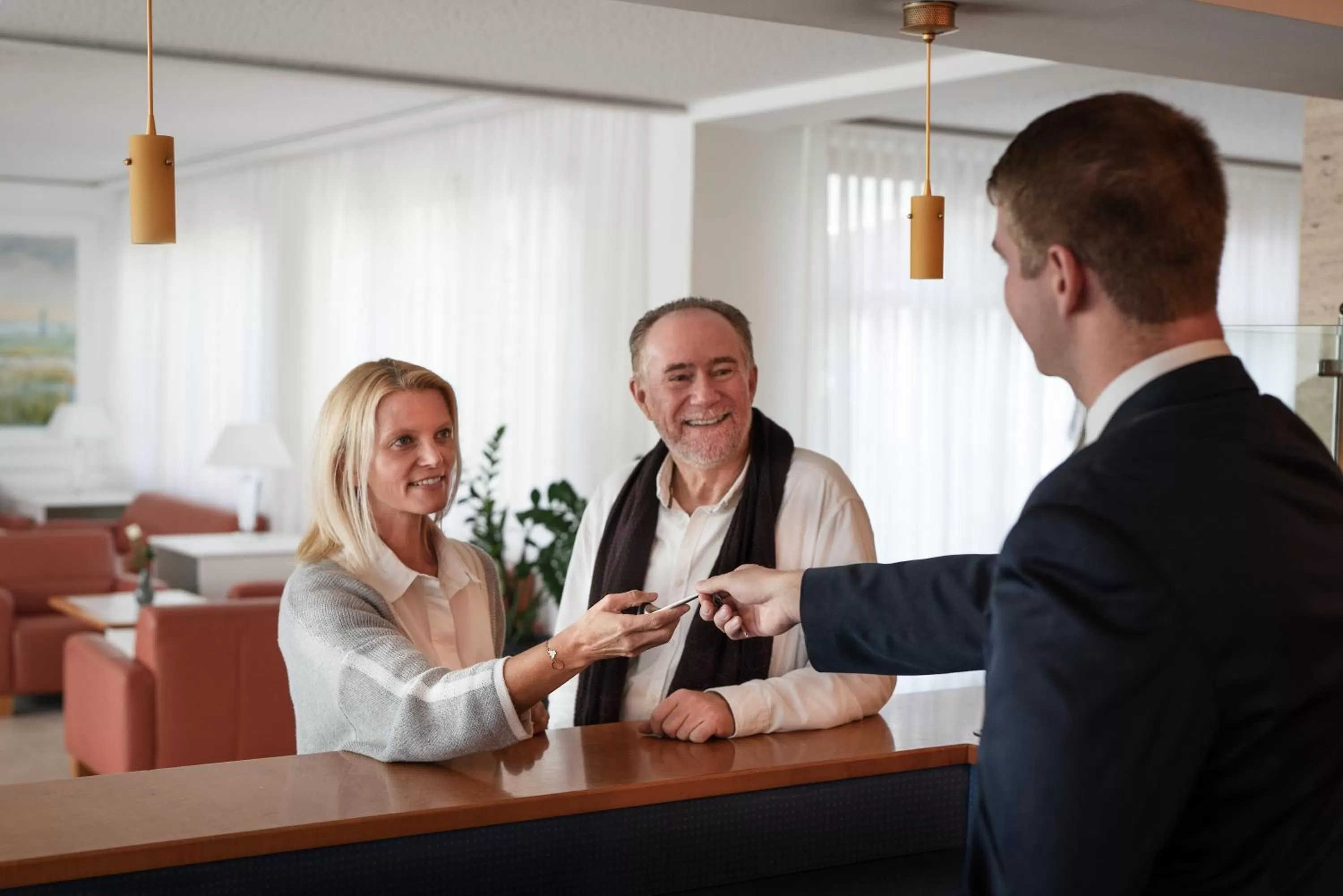 Lobby or reception in Hotel Wende