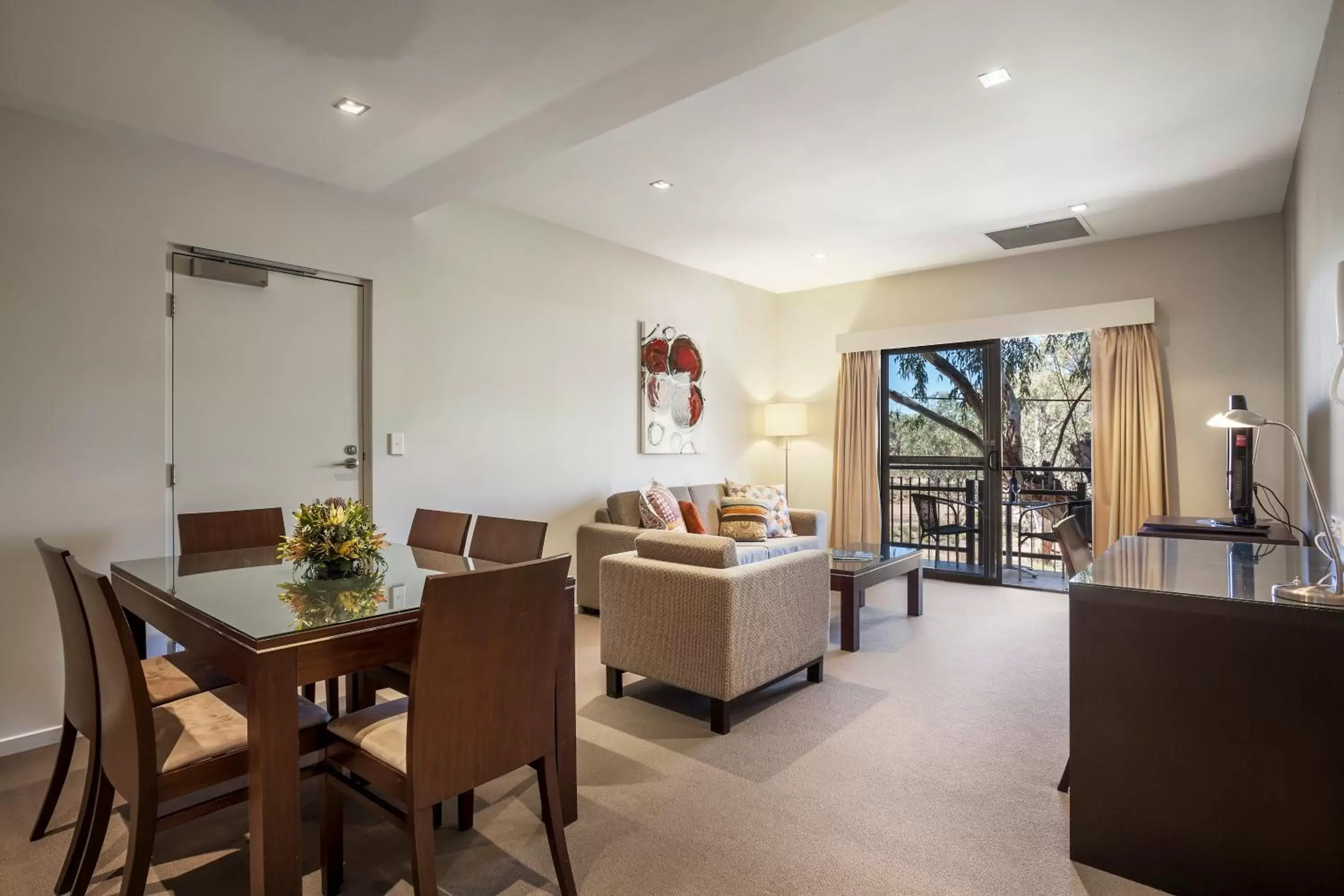 Living room, Dining Area in Quest Alice Springs