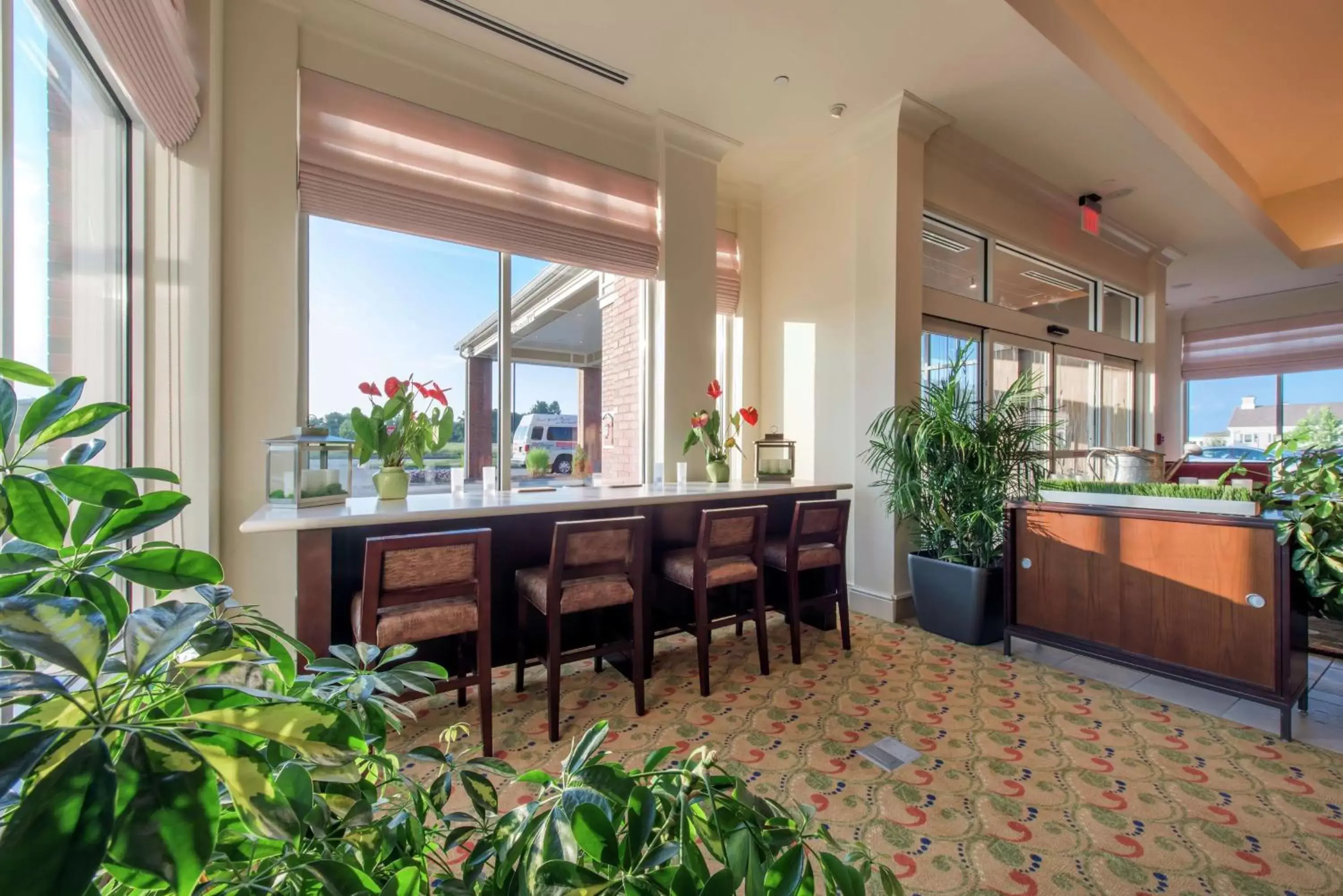 Lobby or reception, Lounge/Bar in Hilton Garden Inn Devens Common