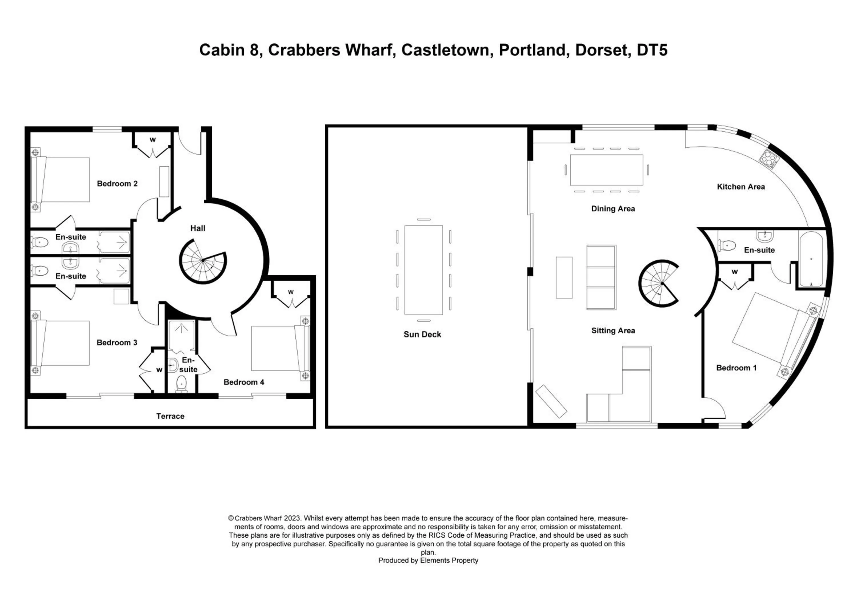 Floor plan in Crabbers' Wharf
