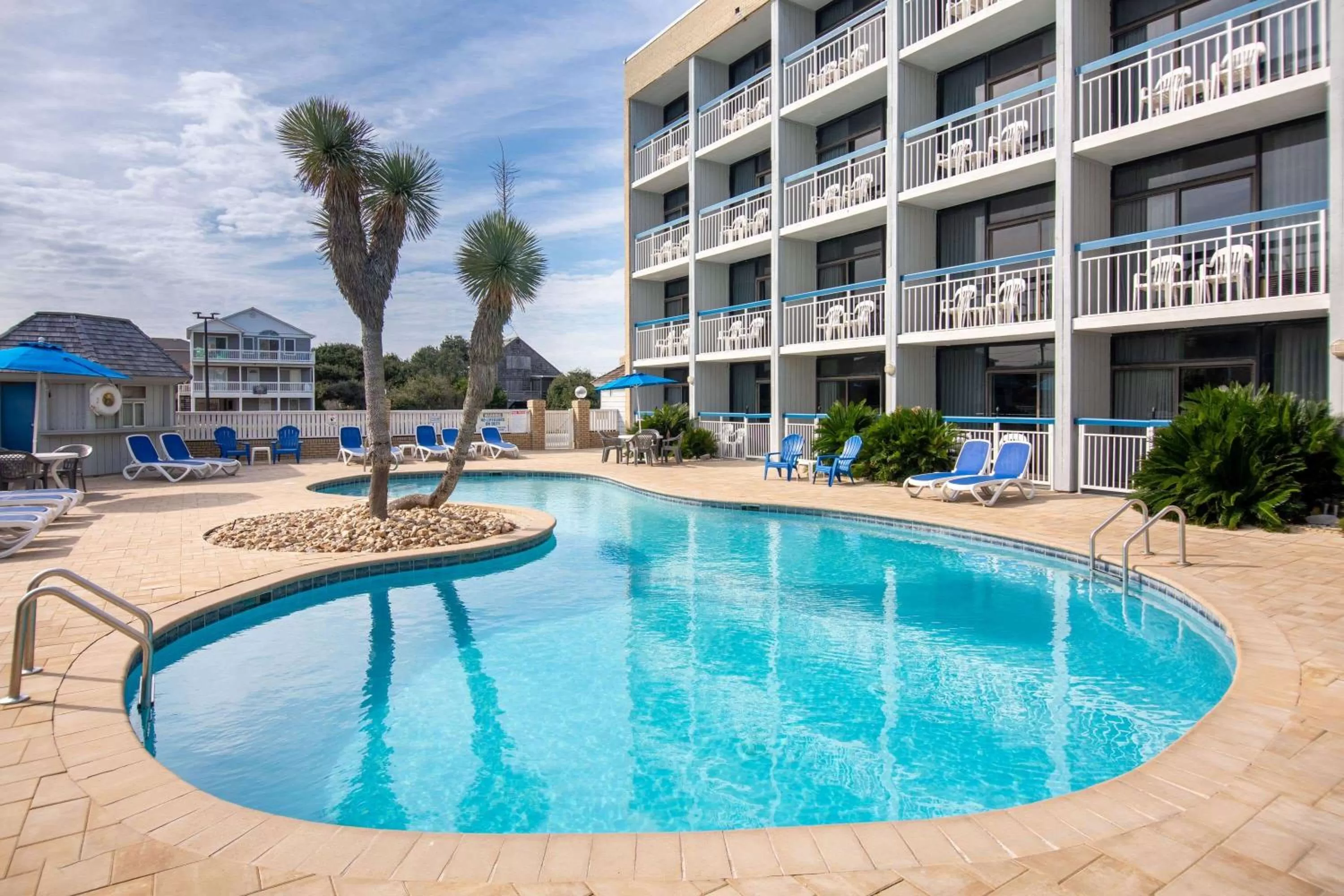 Pool view in Travelodge by Wyndham Outer Banks/Kill Devil Hills