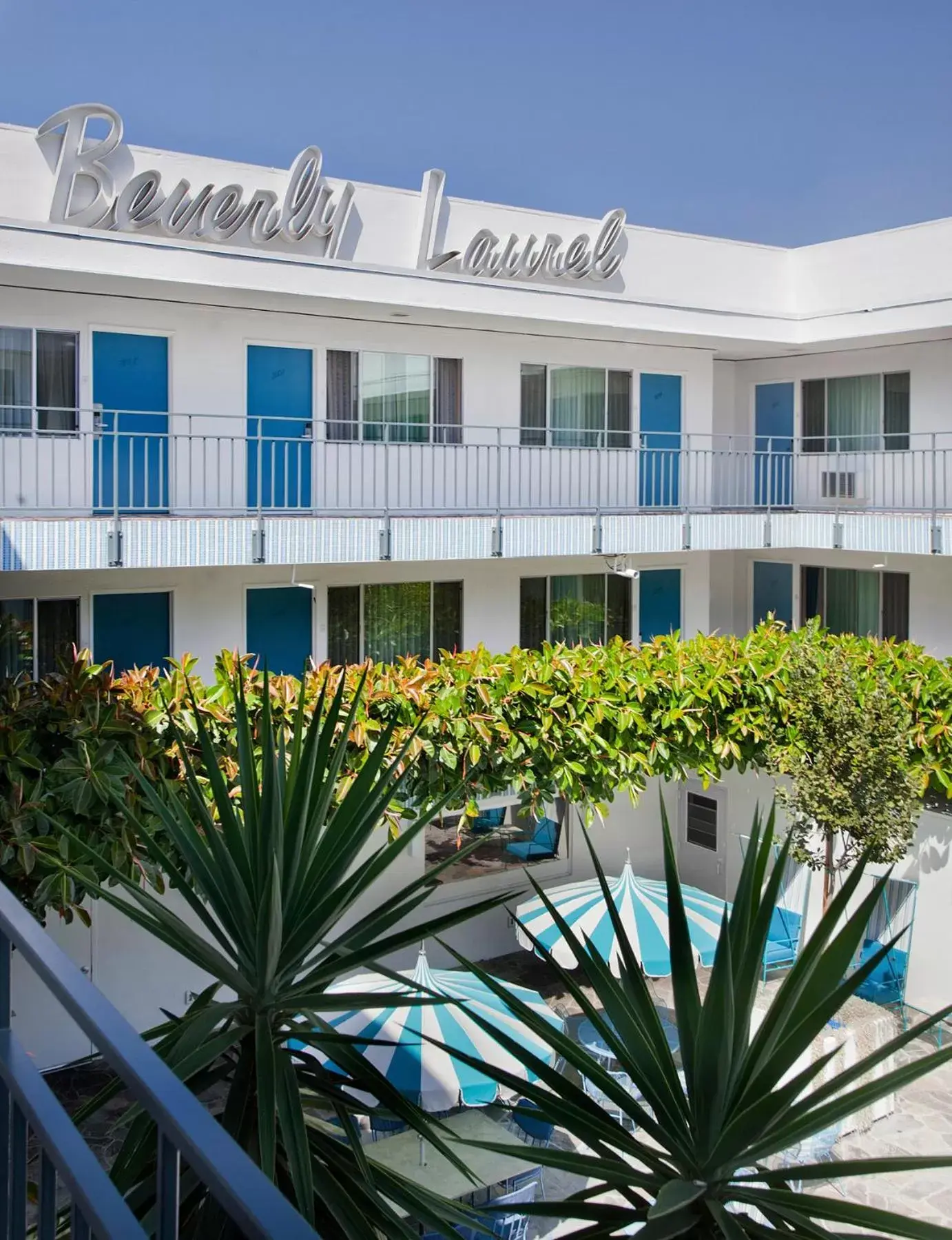 Property building in The Beverly Laurel Hotel at West Hollywood Property building in The Beverly Laurel Hotel at West Hollywood