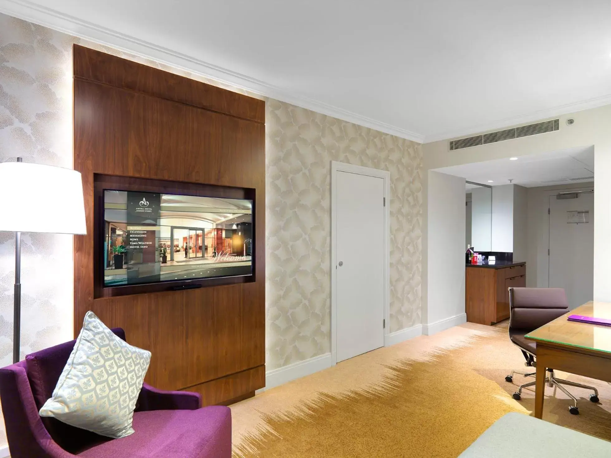 TV and multimedia, Seating Area in Amora Hotel Jamison Sydney