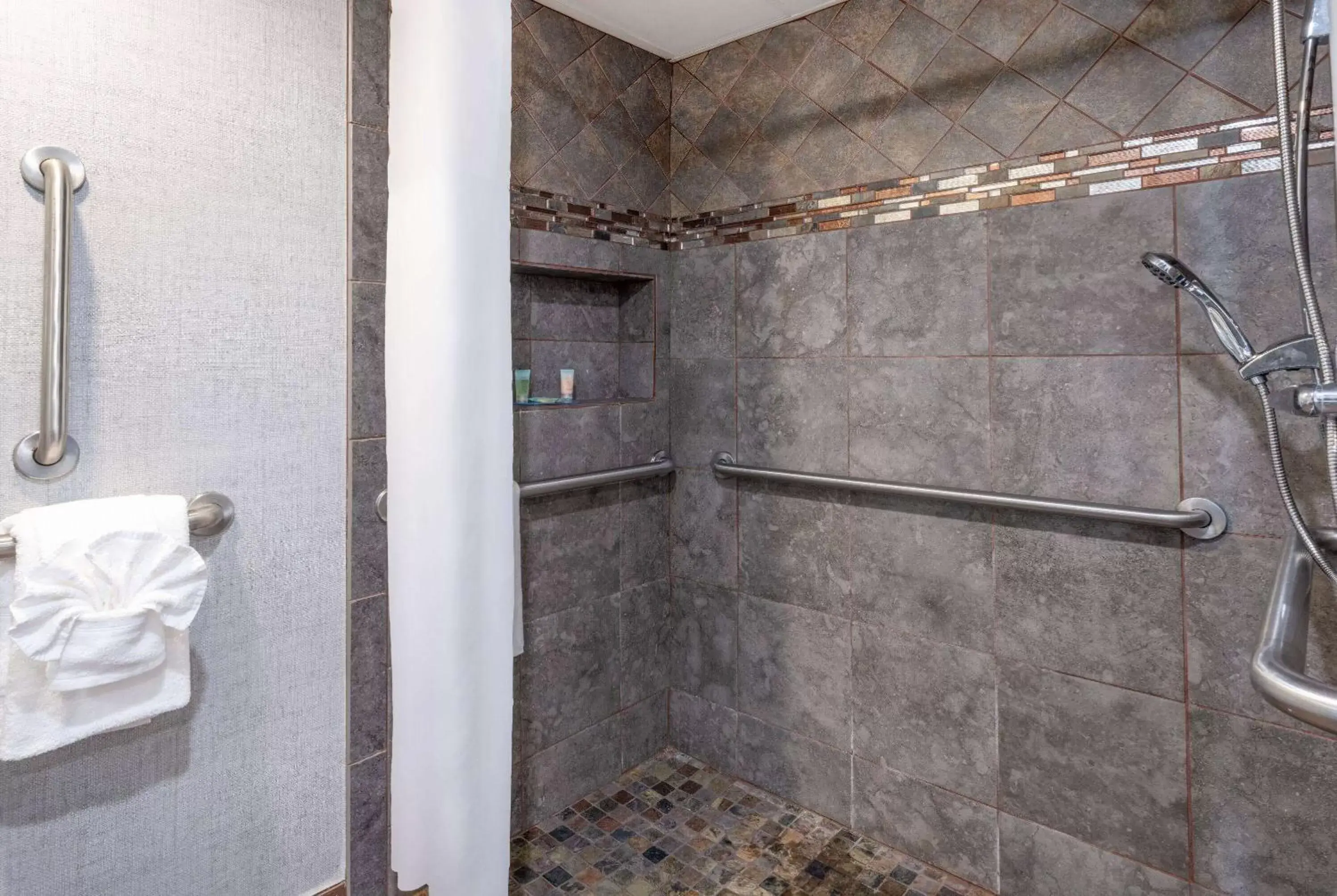 Shower, Bathroom in The Sandbar Hotel, Trademark Collection by Wyndham