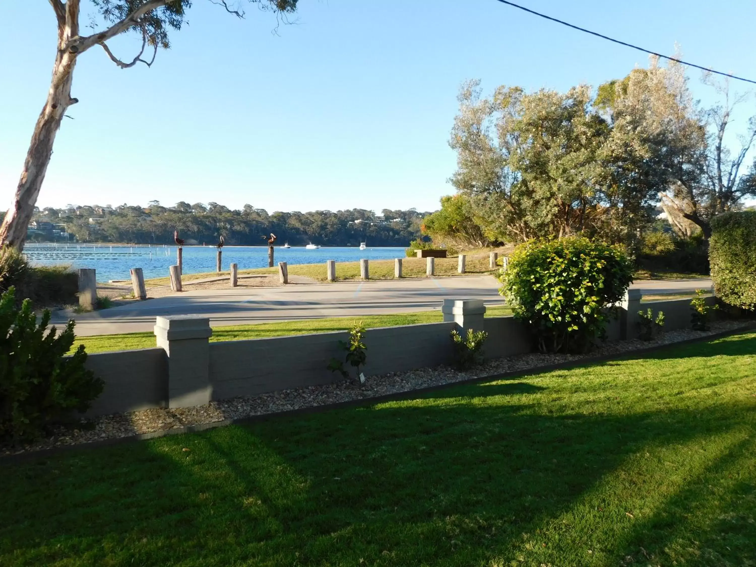 Lake view, Garden in Merimbula Lake Apartments