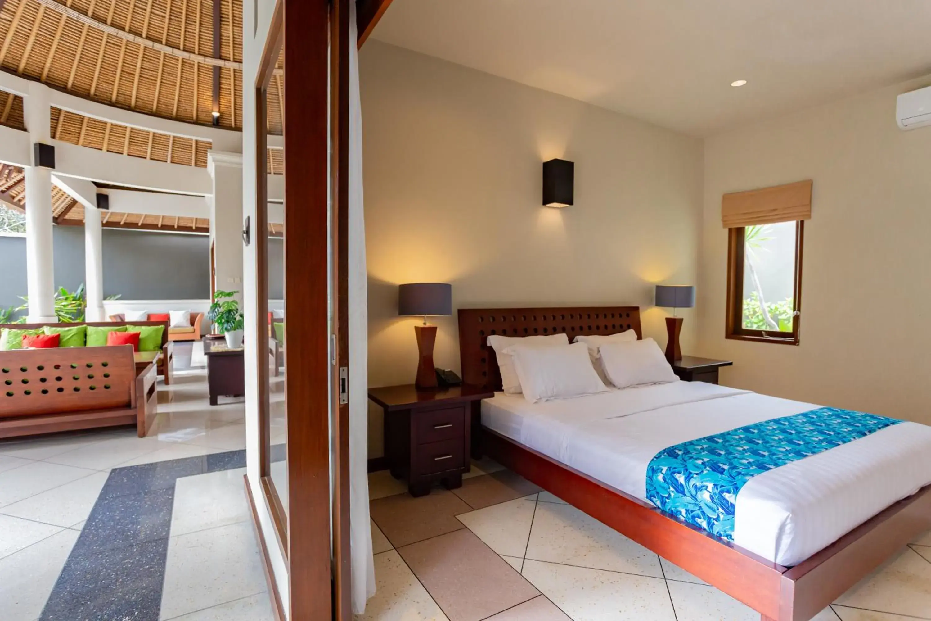 Bed in The Mutiara Jimbaran Boutique Villas