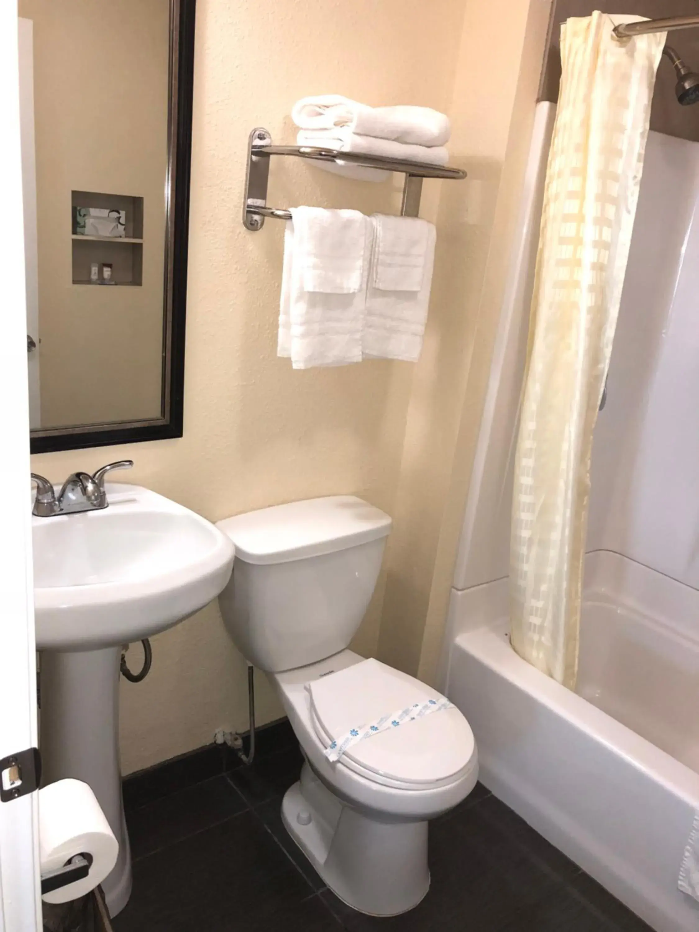 Toilet, Bathroom in Lamplighter Motel Clearlake