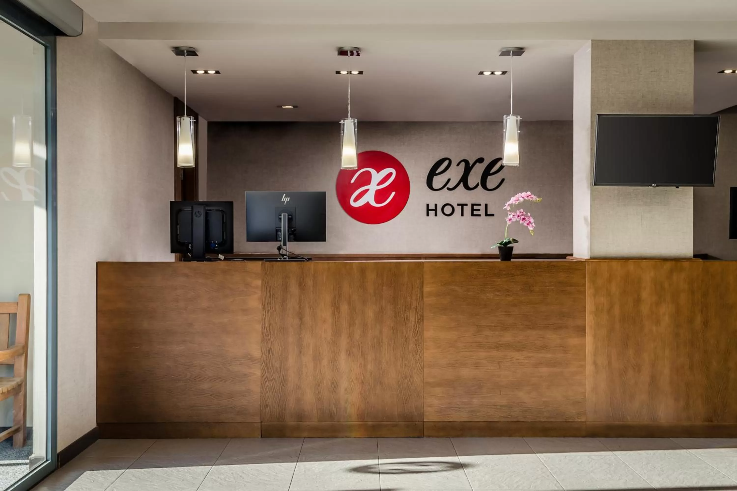 Lobby or reception in Hotel Exe Barcelona Gate