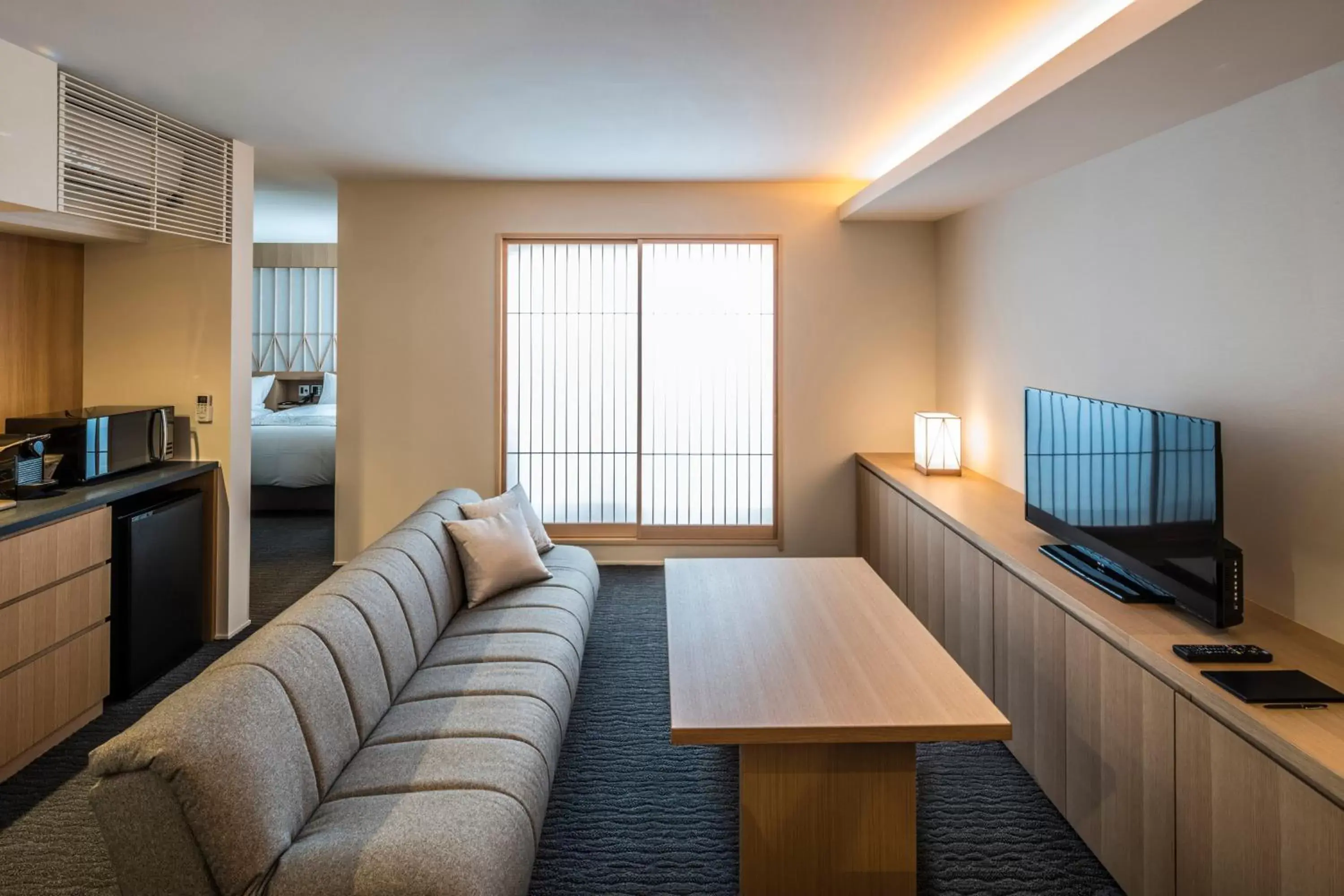 Kitchen or kitchenette, Seating Area in Tomoya Residence Hotel Kyoto