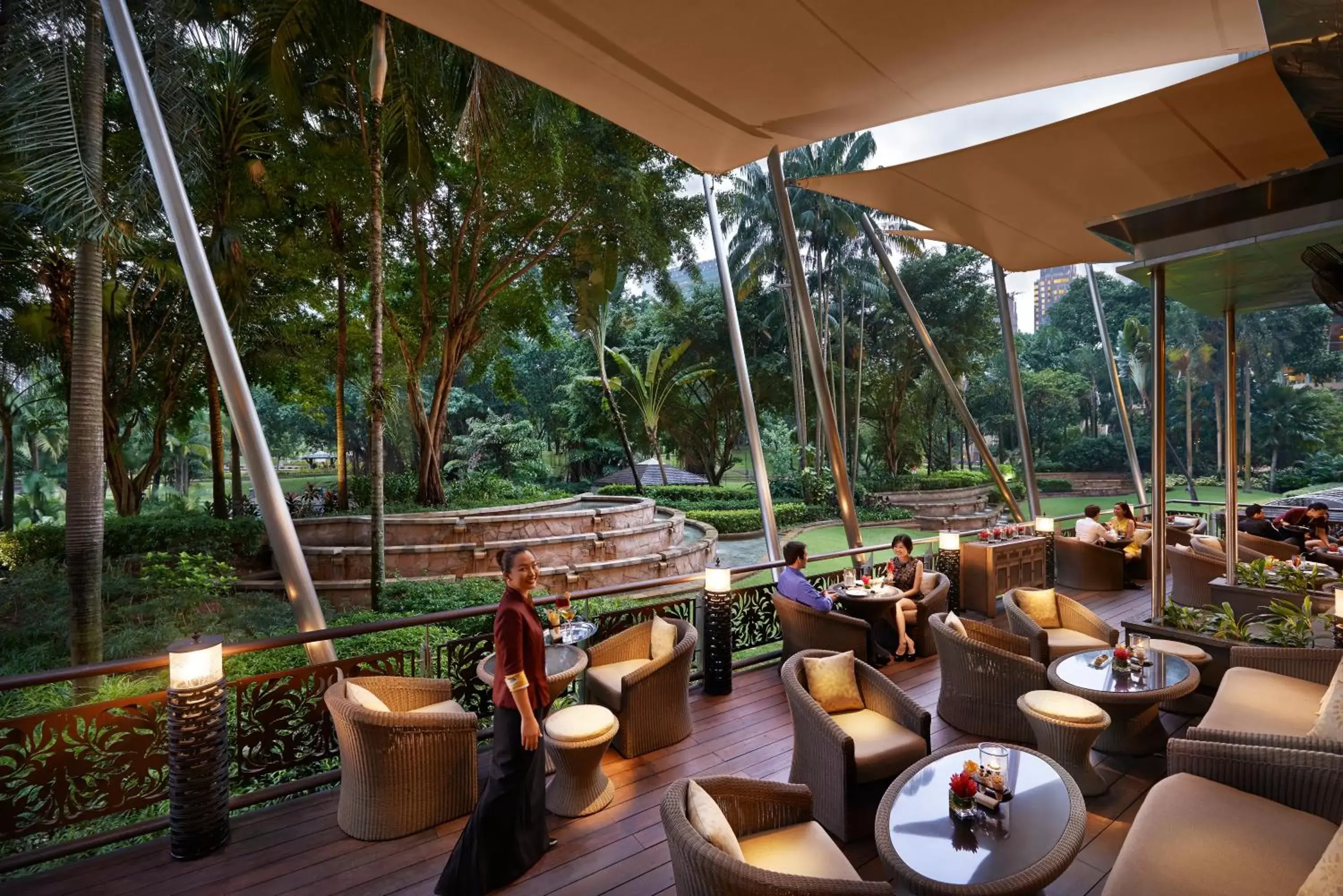 Balcony/Terrace, Restaurant/Places to Eat in Mandarin Oriental, Kuala Lumpur