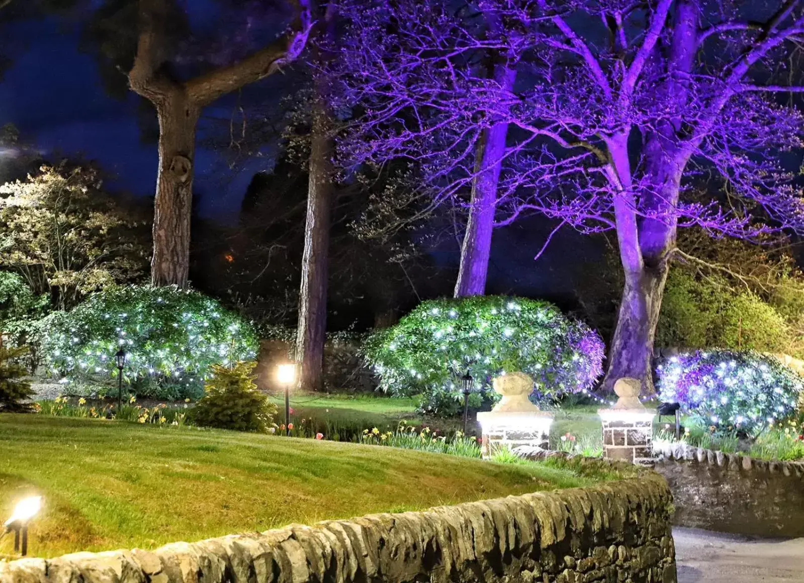 Night, Garden in Westlands of Pitlochry
