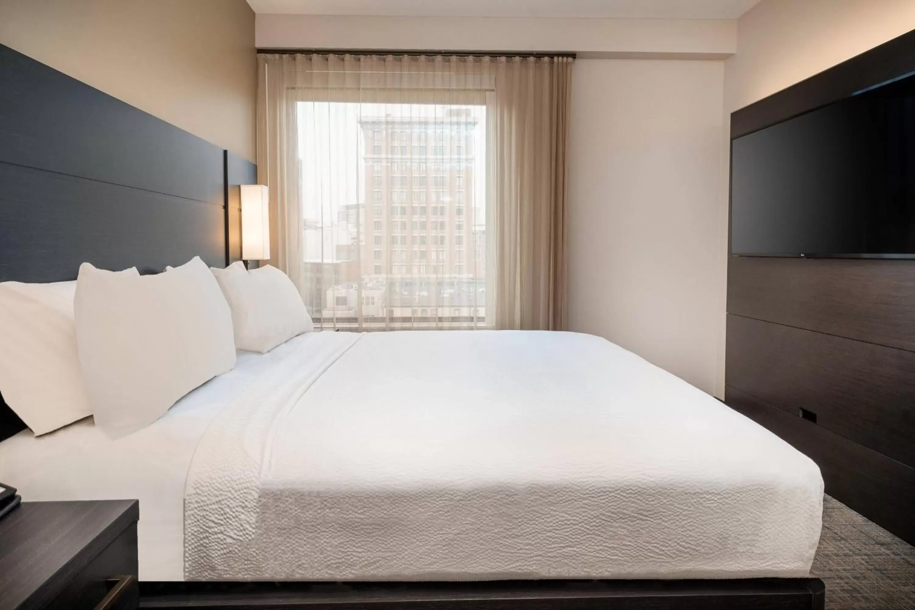 Bedroom, Bed in Residence Inn by Marriott Grand Rapids Downtown