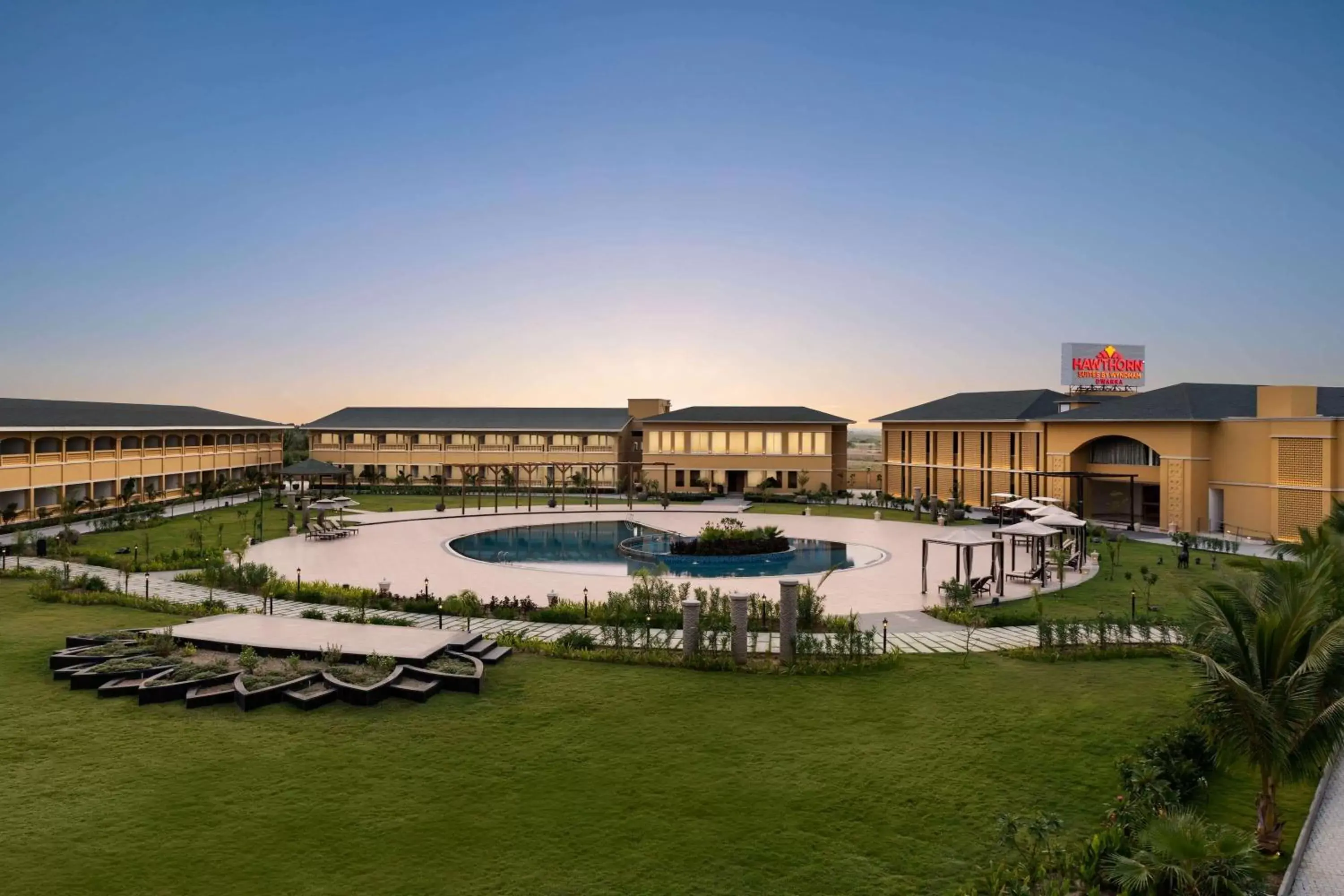 Property building in Hawthorn Suites by Wyndham Dwarka Property building in Hawthorn Suites by Wyndham Dwarka