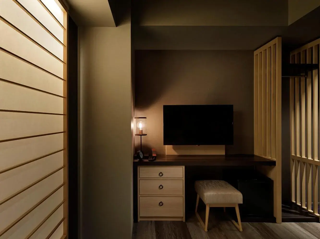 Decorative detail, TV/Entertainment Center in Hotel Resol Kyoto Kawaramachi Sanjo