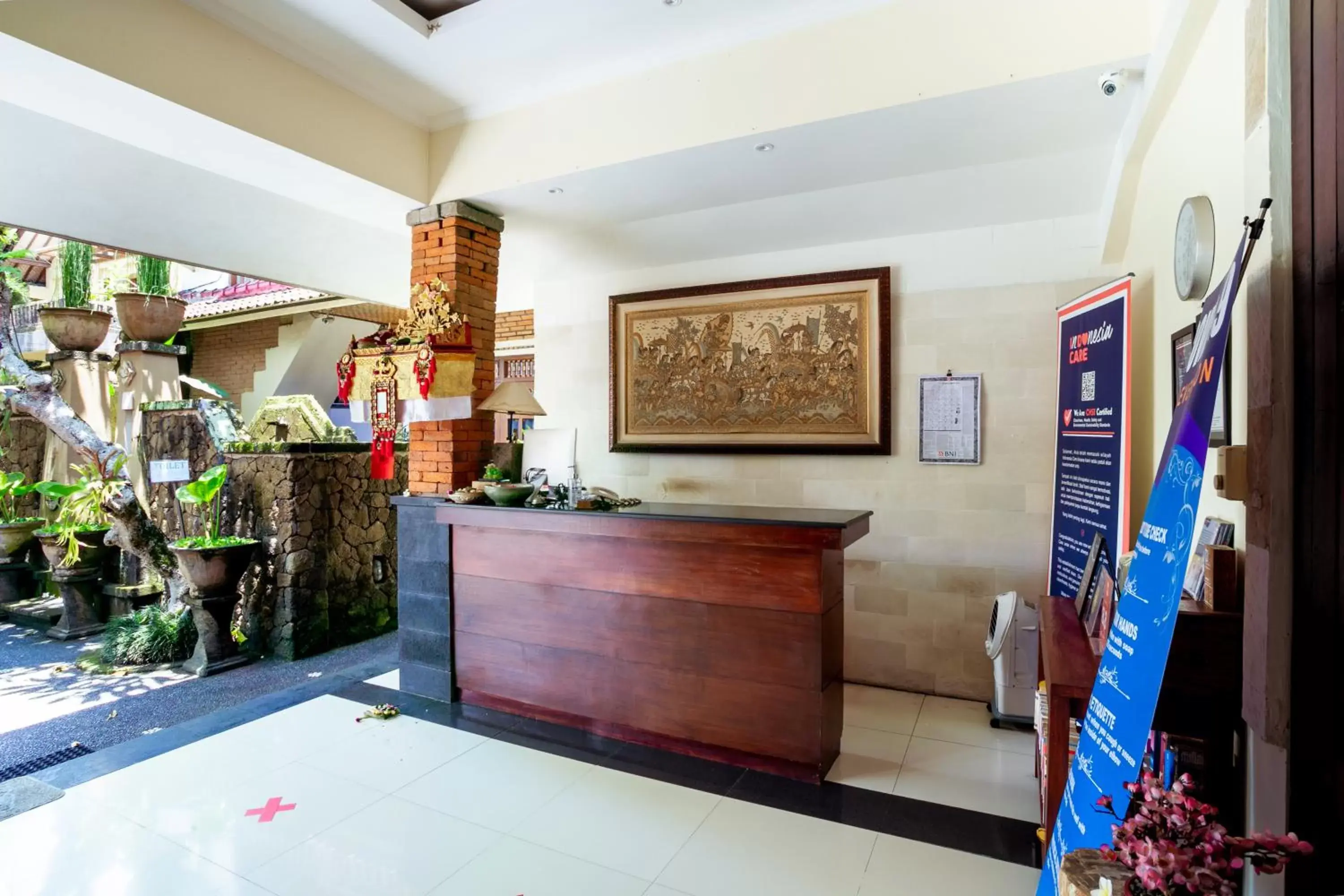 Lobby or reception in Lumbung Sari Ubud Hotel - CHSE Certified Lobby or reception in Lumbung Sari Ubud Hotel - CHSE Certified