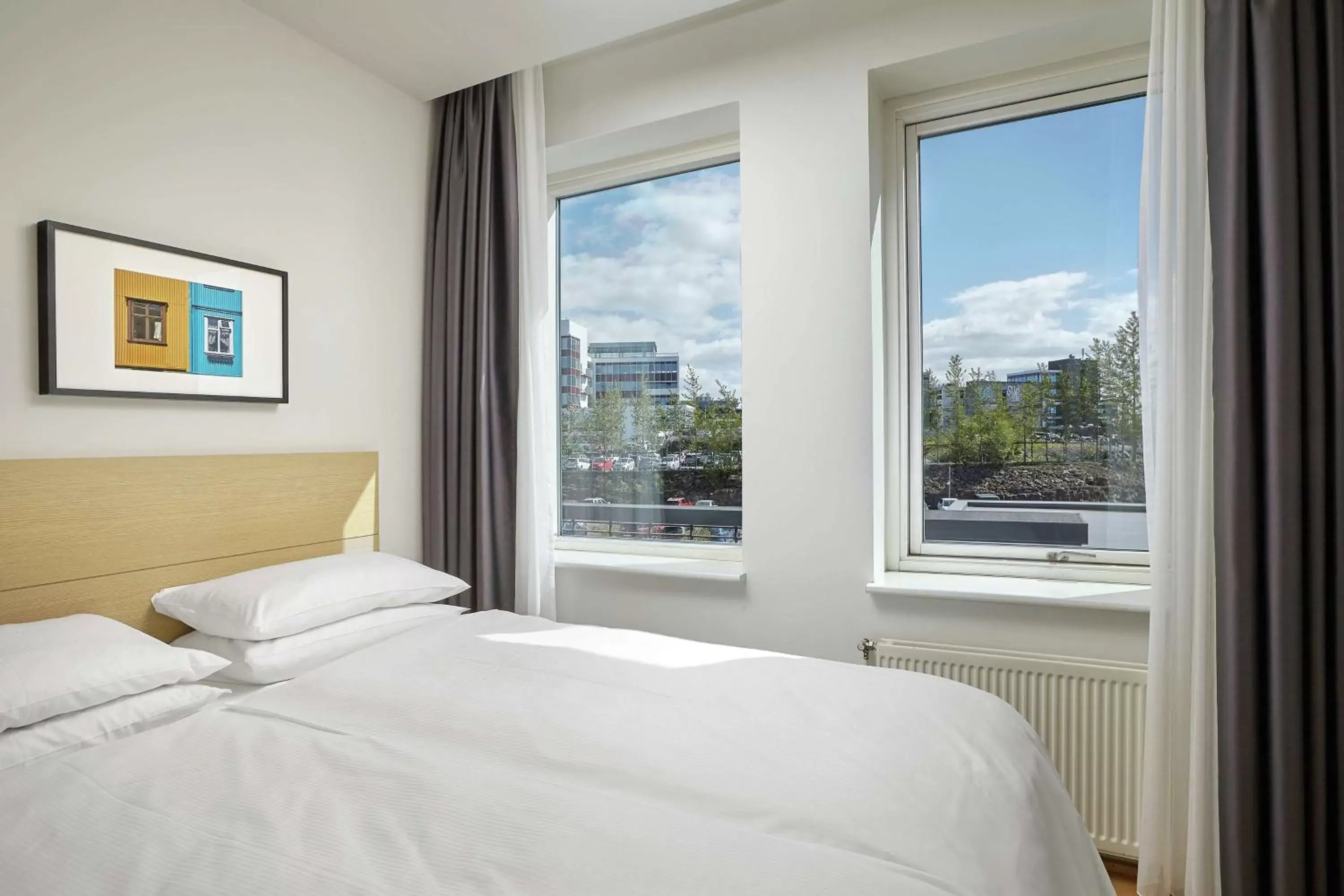 Bed in Hilton Reykjavik Nordica