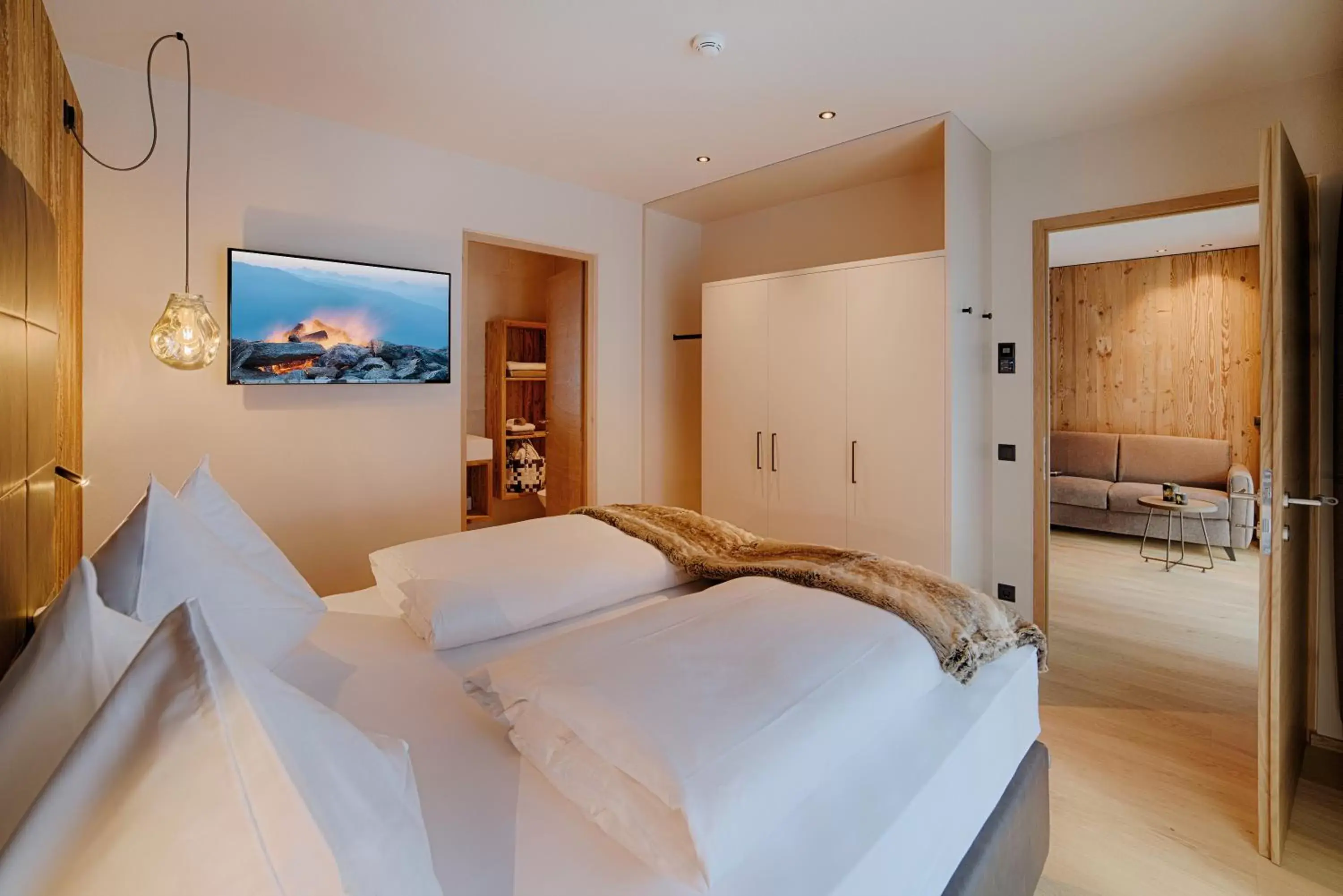 Bed in K1 Mountain Chalet - Luxury Apartements