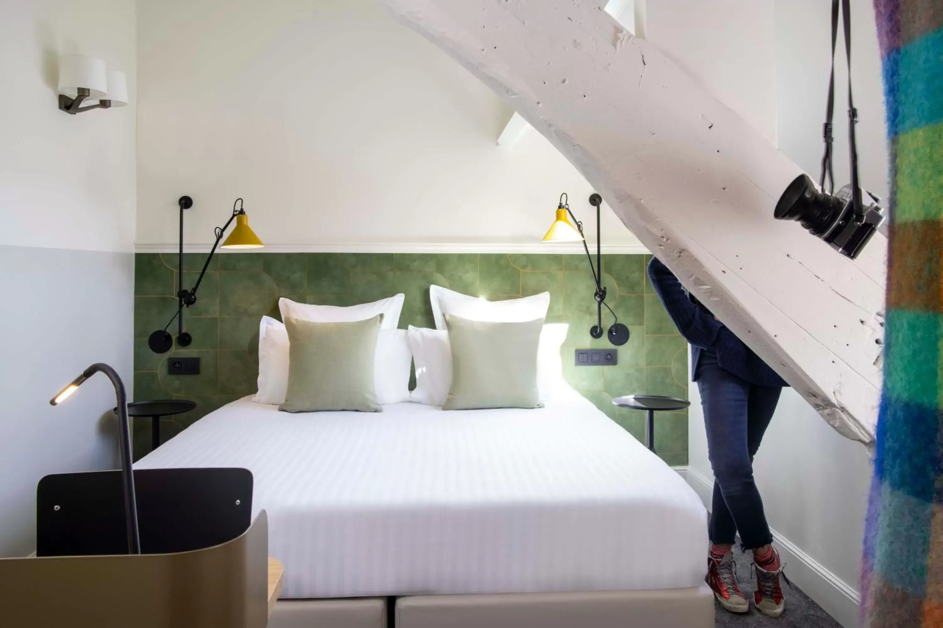 Bed in Hôtel Des Mines Bed in Hôtel Des Mines