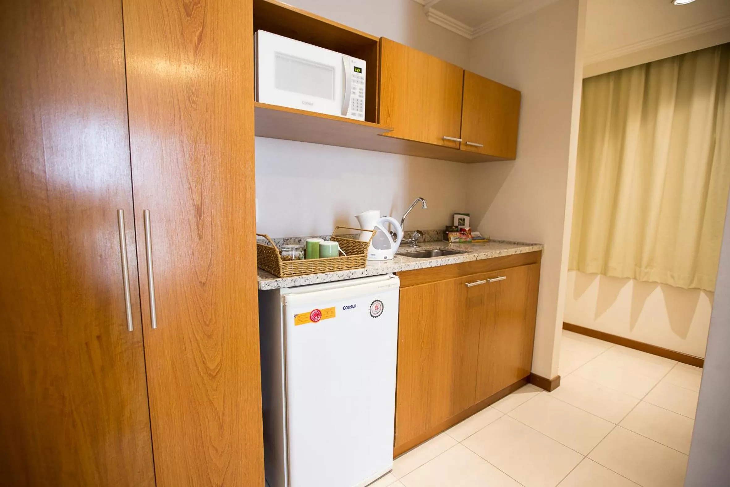 Kitchen or kitchenette in Quality Suites Vila Olimpia