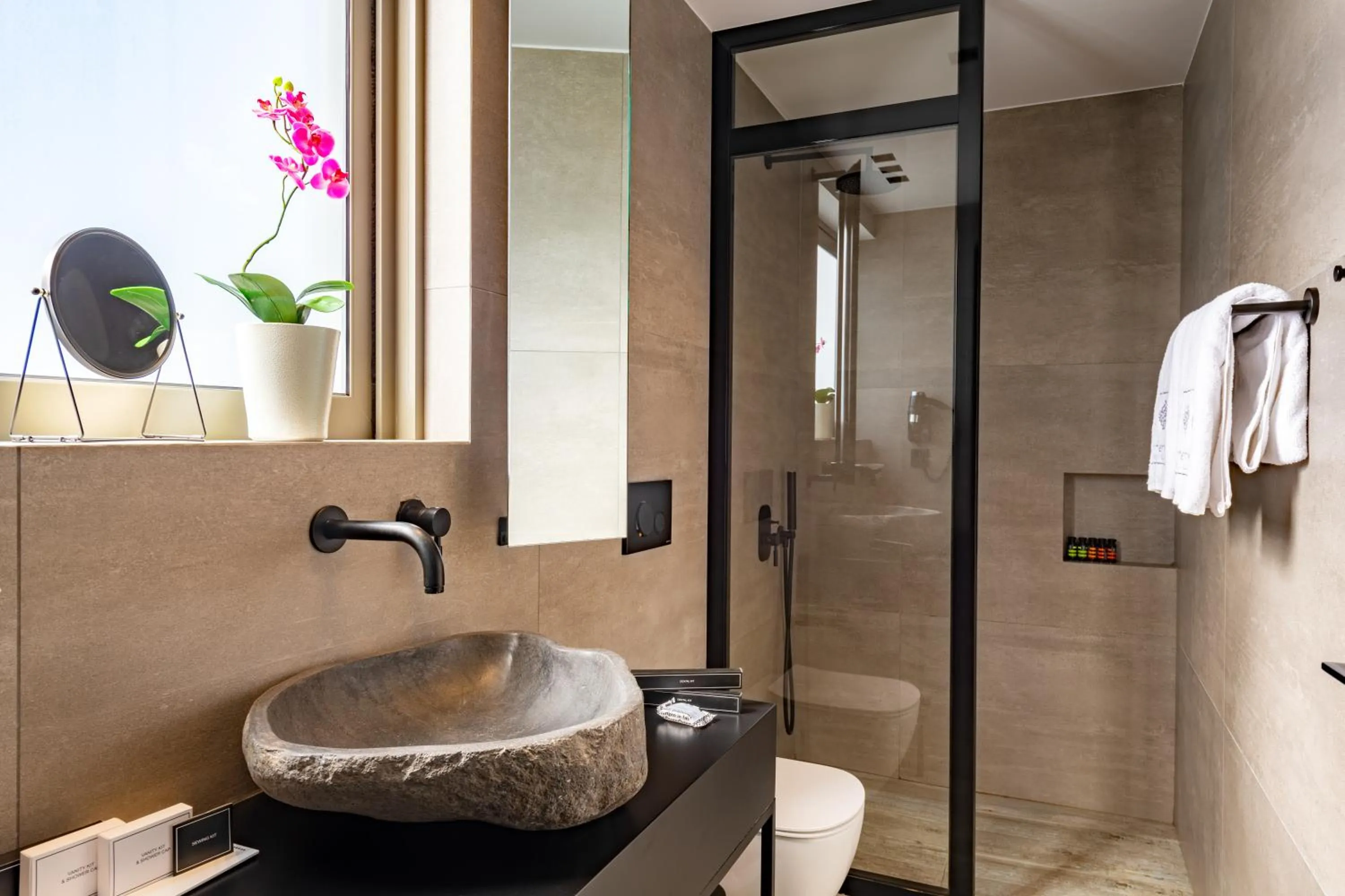 Shower in Anthemion Suites and Villas