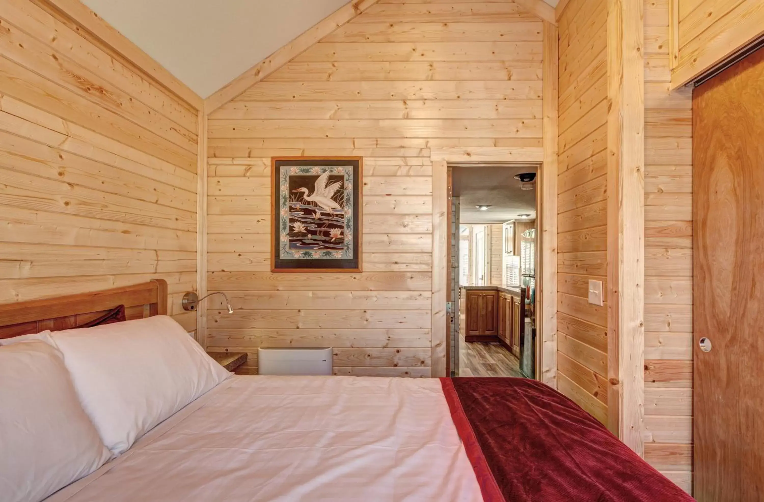 Bedroom, Bed in Sheltered Nook On Tillamook Bay