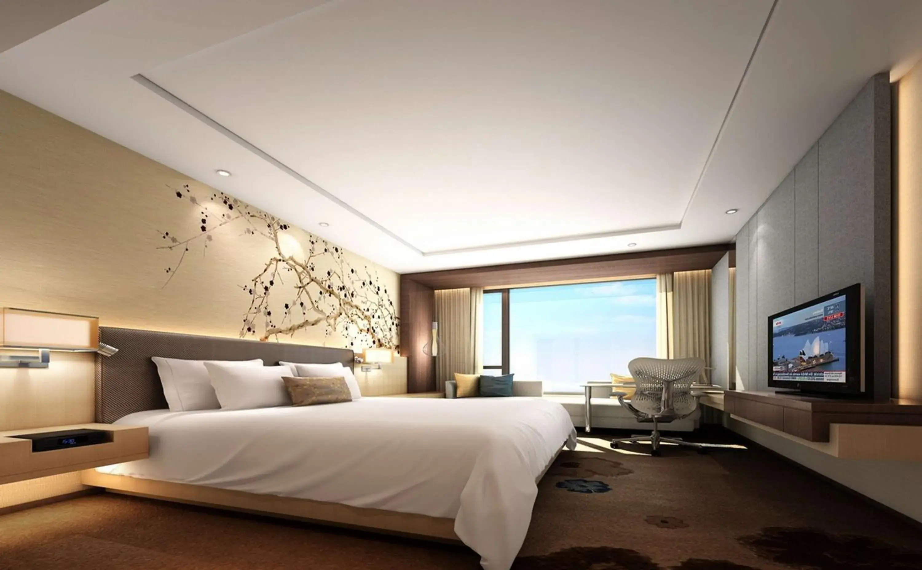 Bed in Hilton Garden Inn Guiyang, China