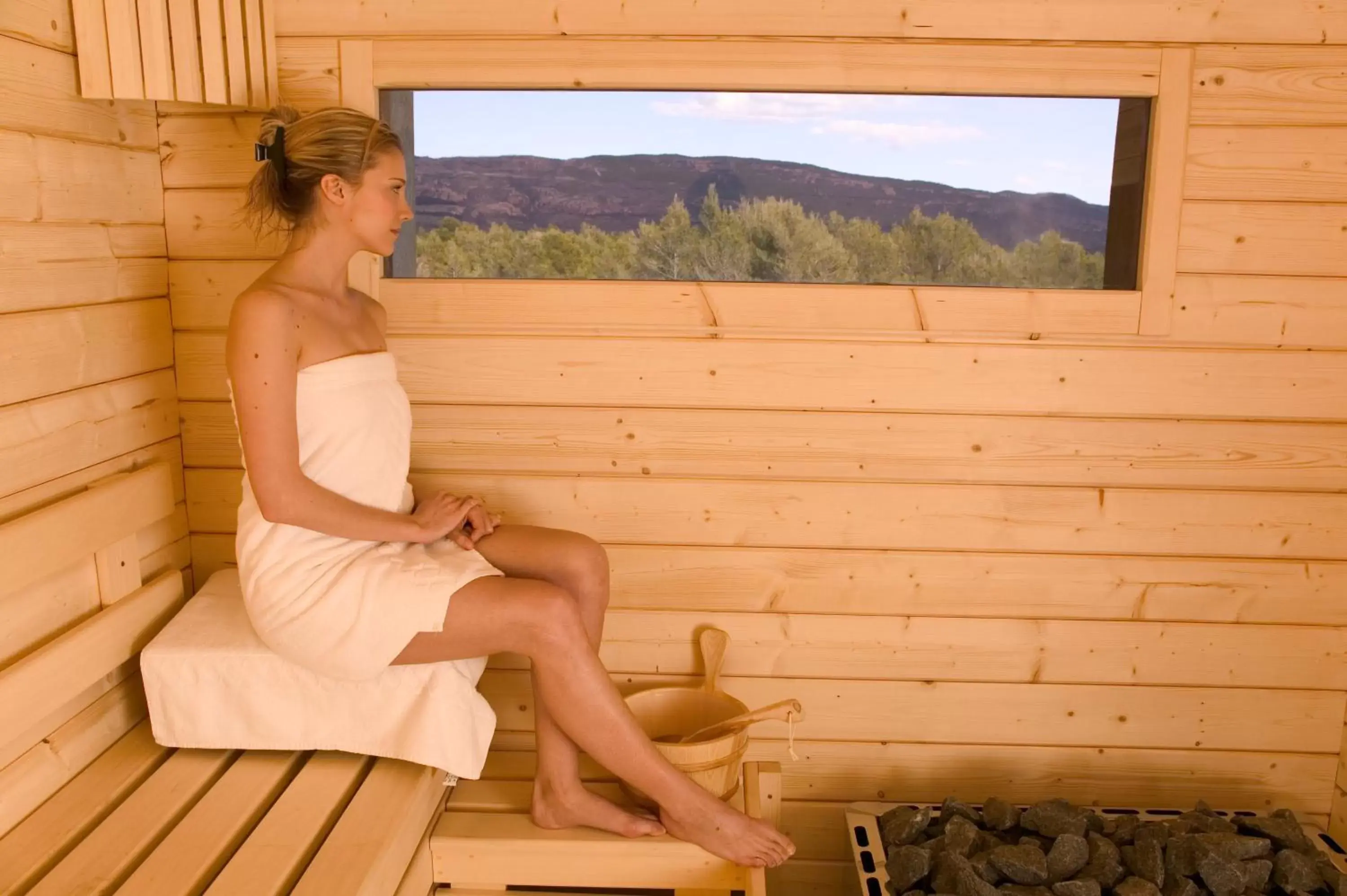 Sauna in Les Domaines de Saint Endreol Golf & Spa Resort