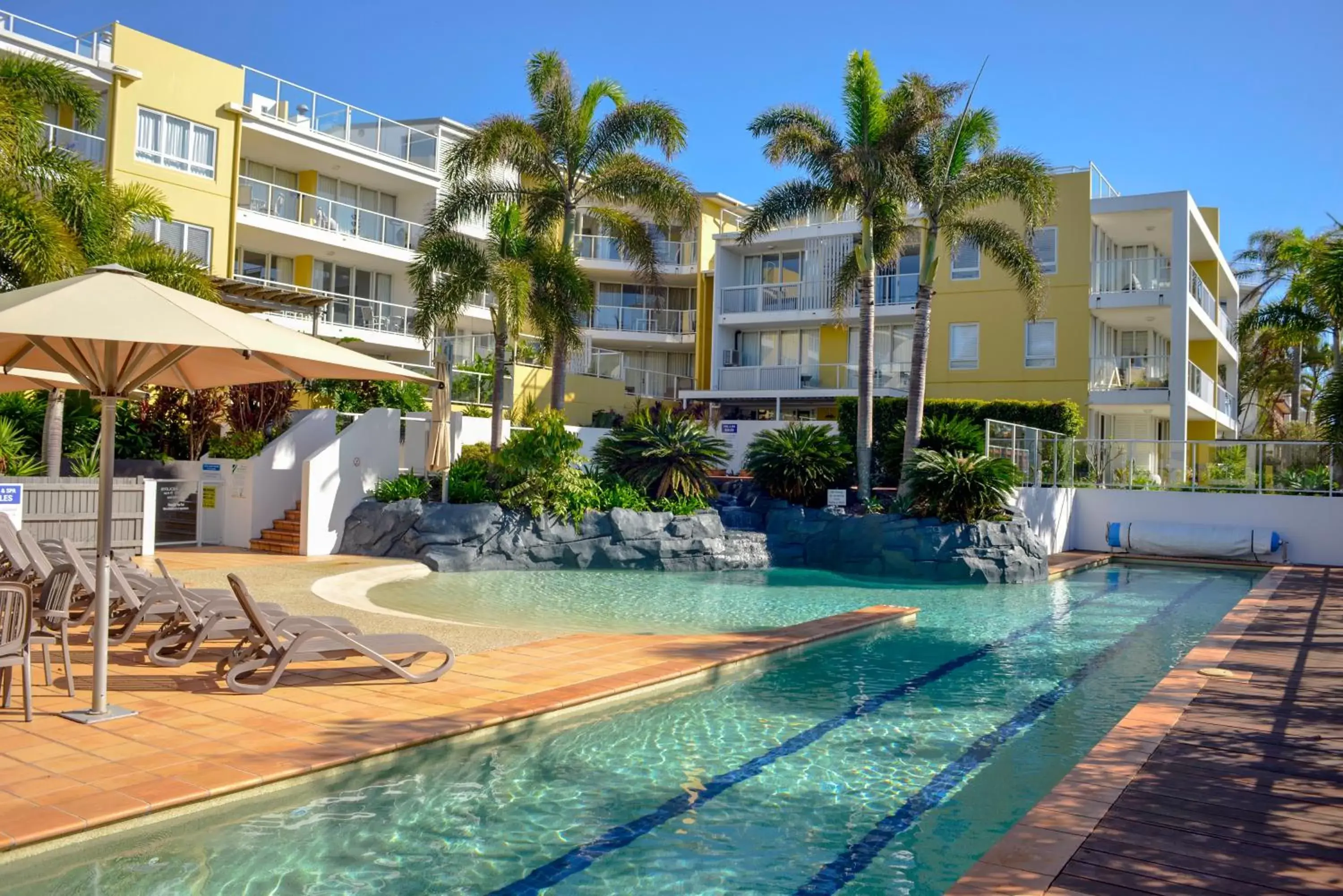 Swimming pool, Property Building in Seachange Coolum Beach