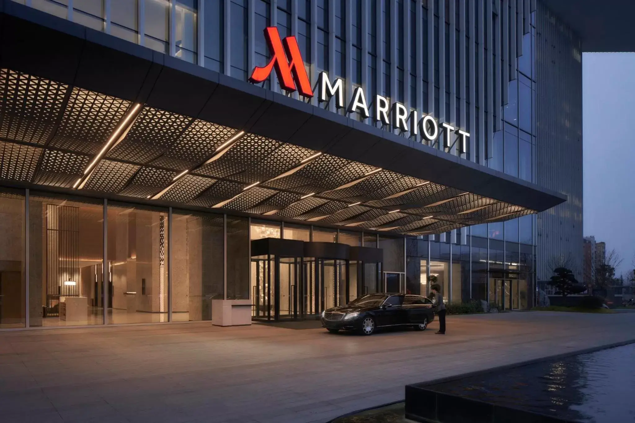 Facade/entrance in Jinhua Marriott Hotel