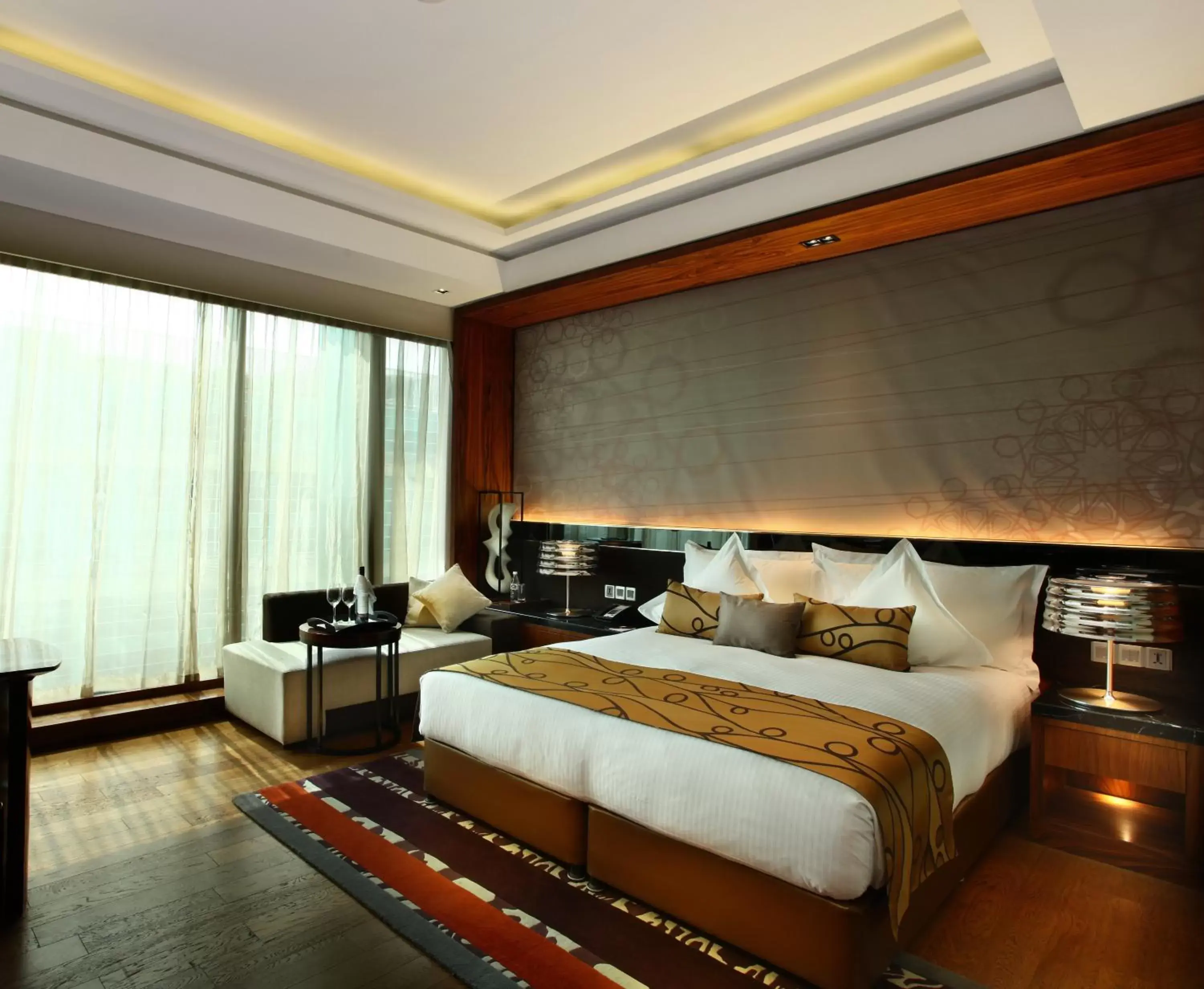 Bed in Crowne Plaza New Delhi Rohini, an IHG Hotel