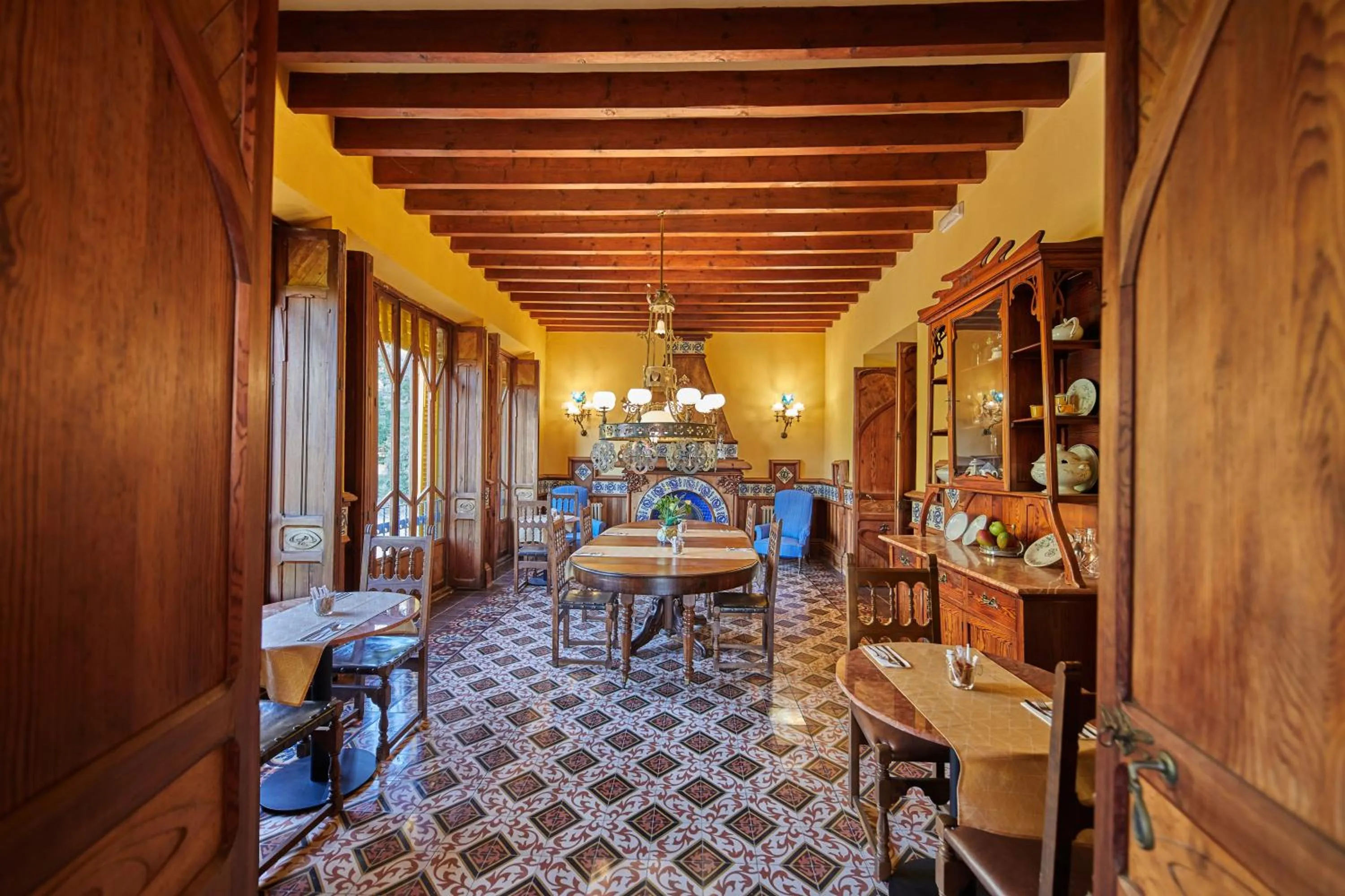 Communal lounge/ TV room in Agroturismo Alquería Blanca