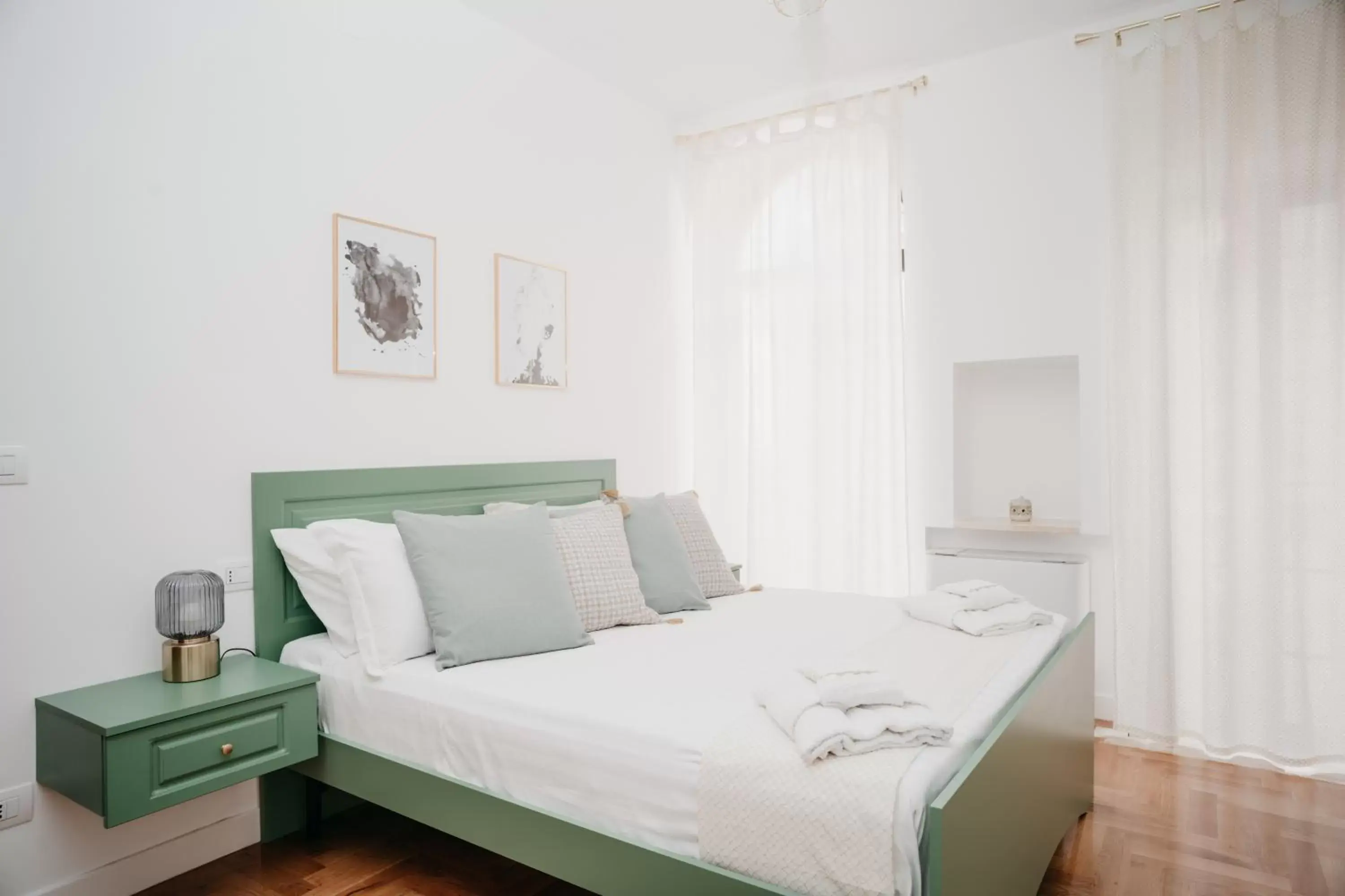 Bed in Vista Napoli Residence by Casa Napoletana