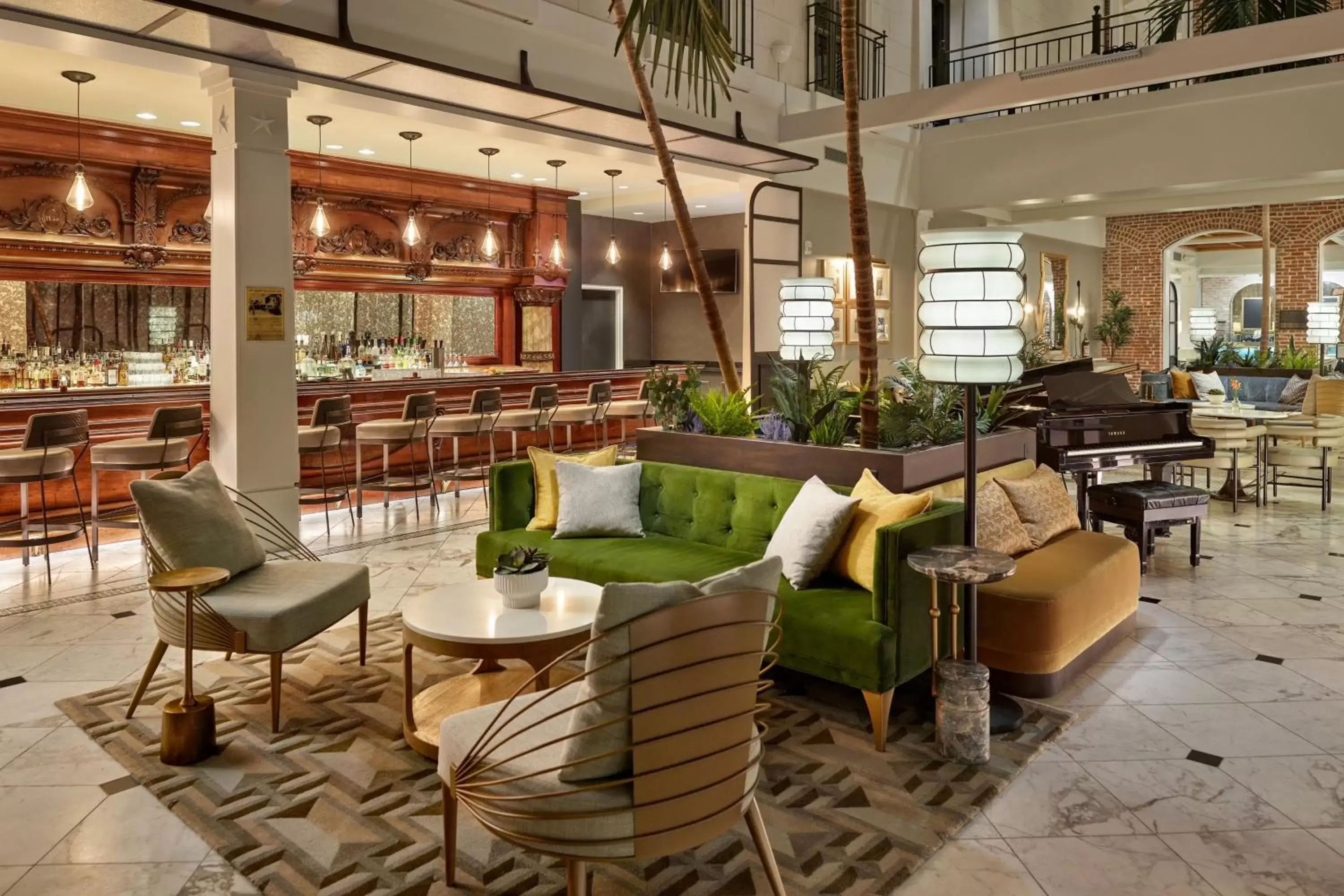 Lobby or reception, Lounge/Bar in The Tremont House, Galveston, a Tribute Portfolio Hotel
