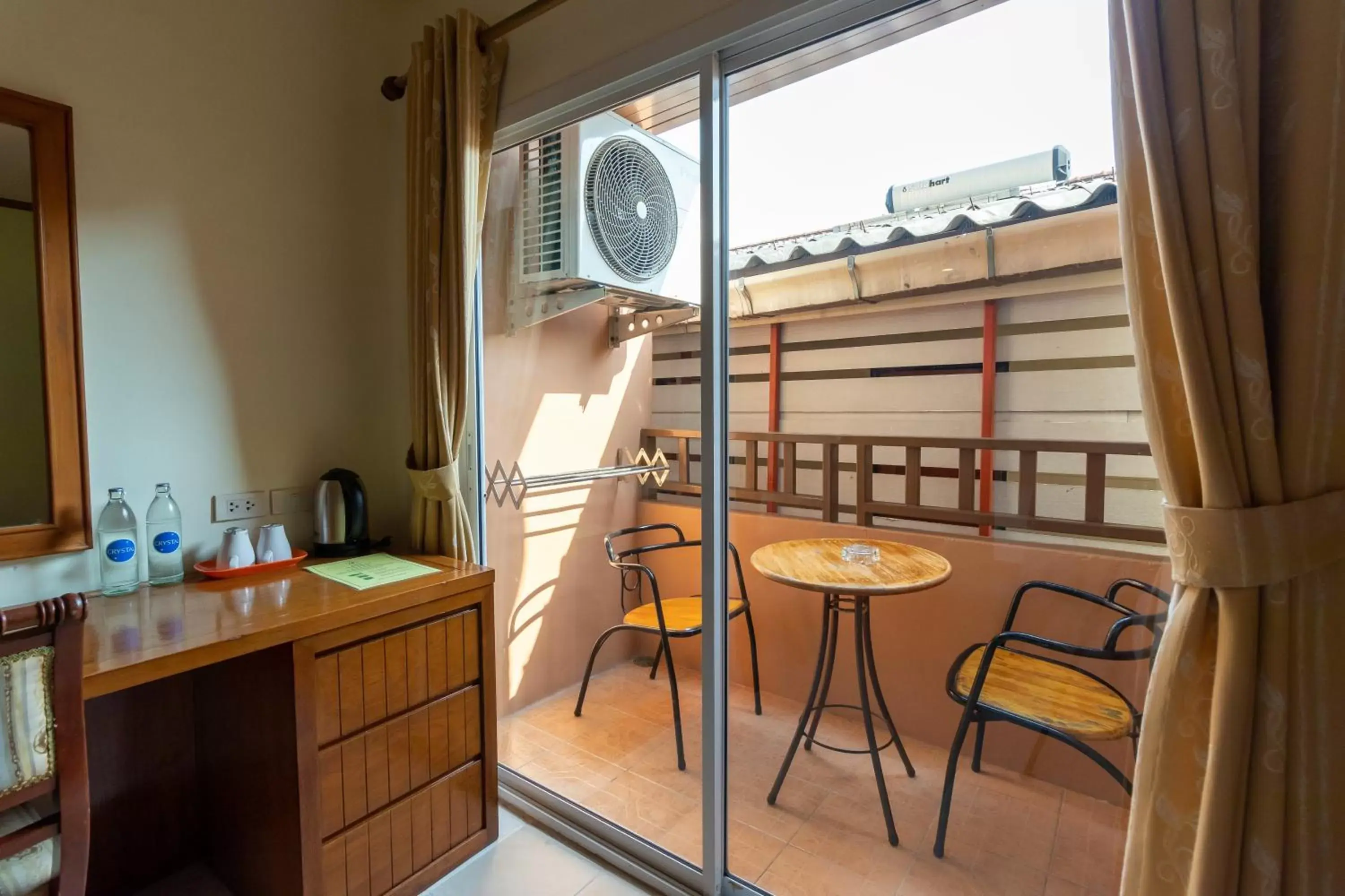 Balcony/Terrace in Thipurai Beach Hotel