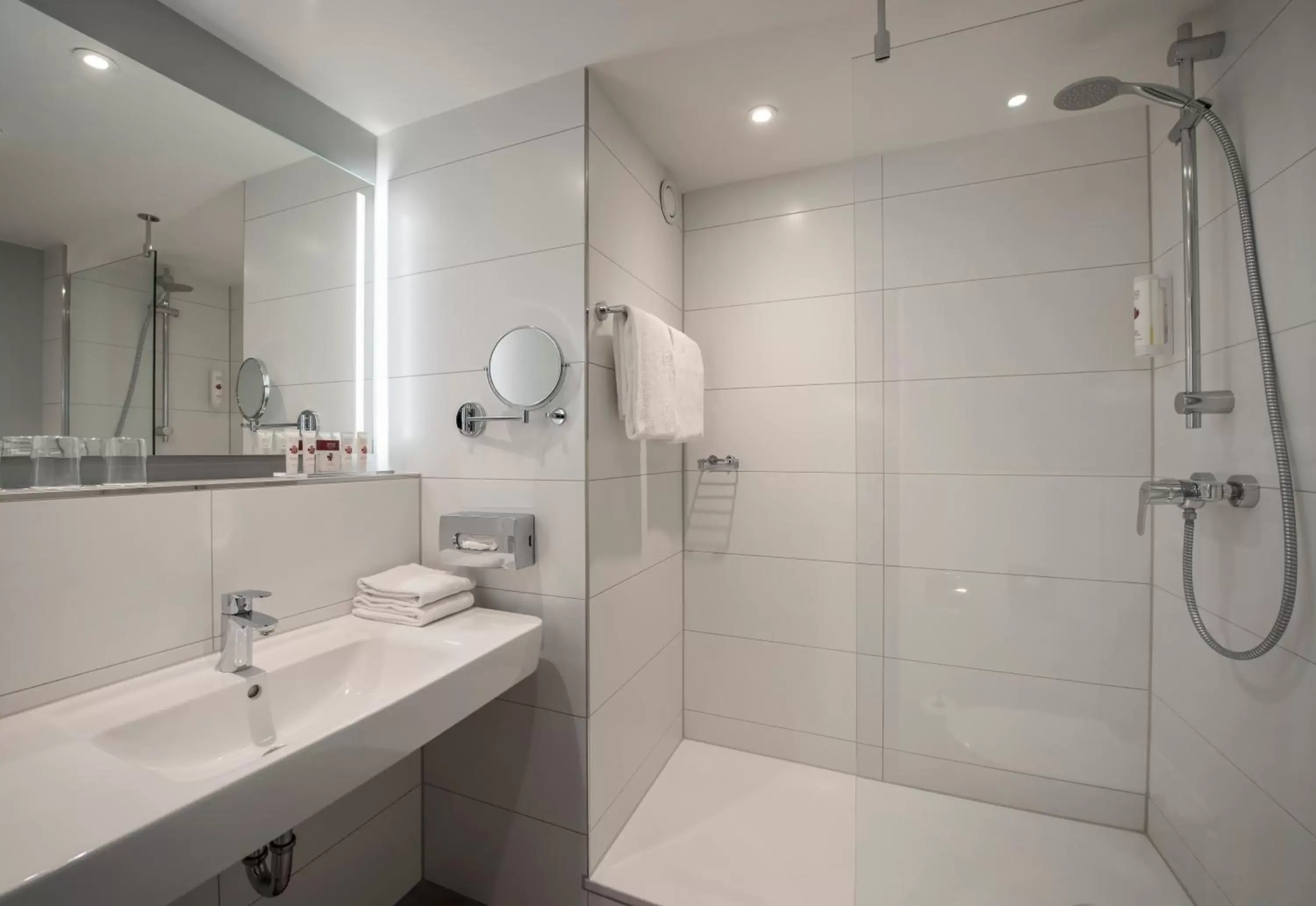 Shower, Bathroom in Ramada by Wyndham Flensburg