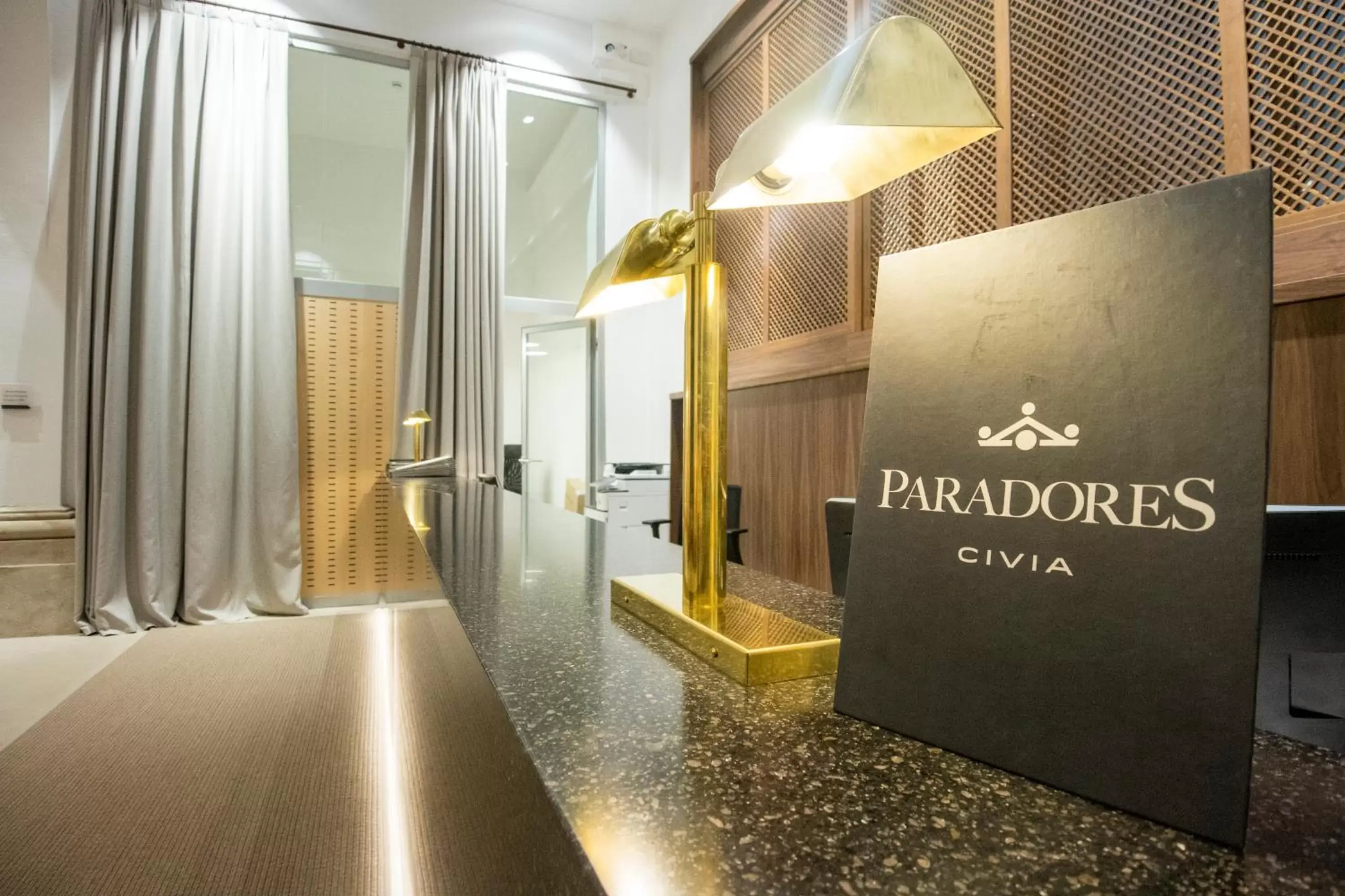 Lobby or reception in Parador de Lleida Lobby or reception in Parador de Lleida