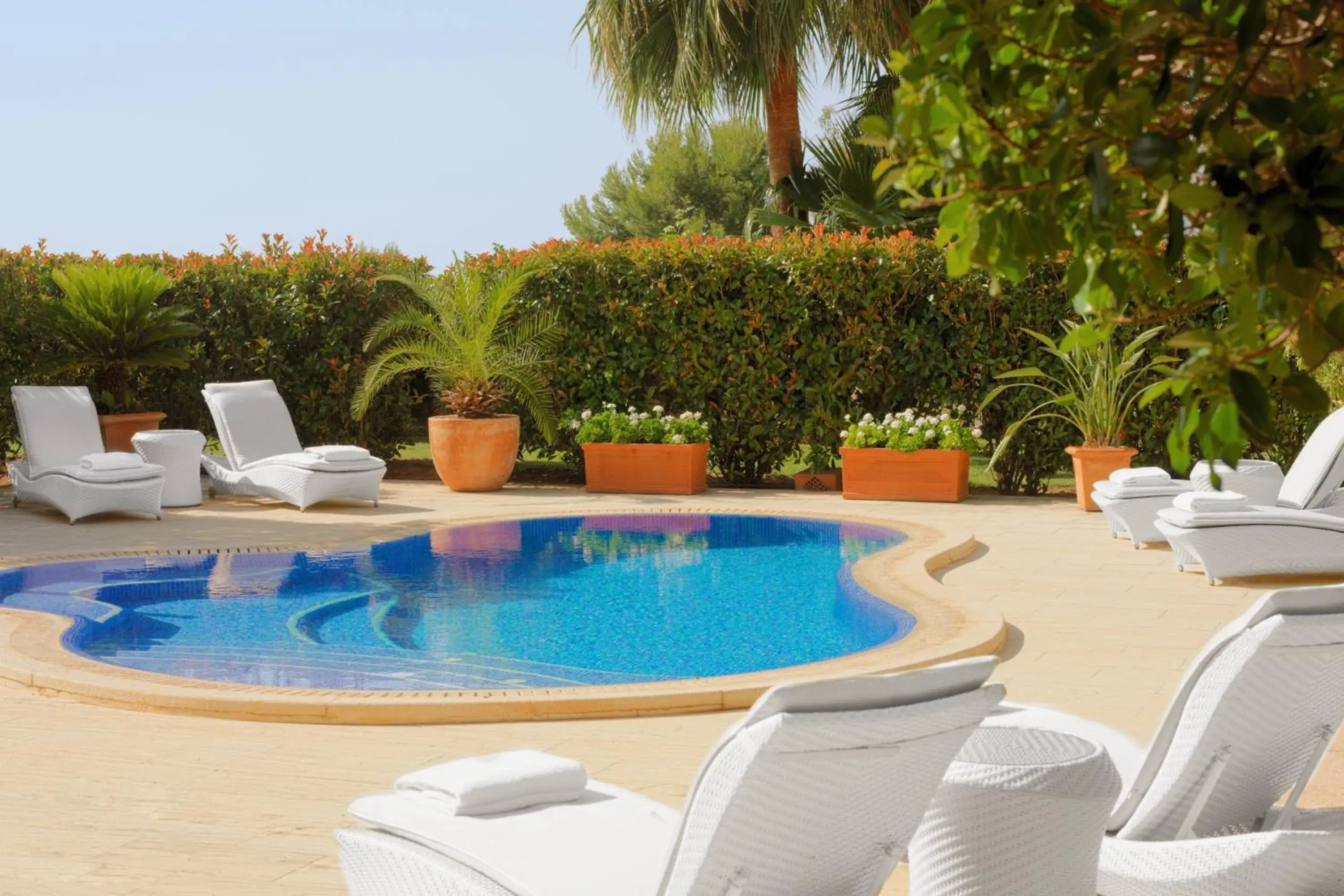 Bedroom, Swimming Pool in The St. Regis Mardavall Mallorca Resort