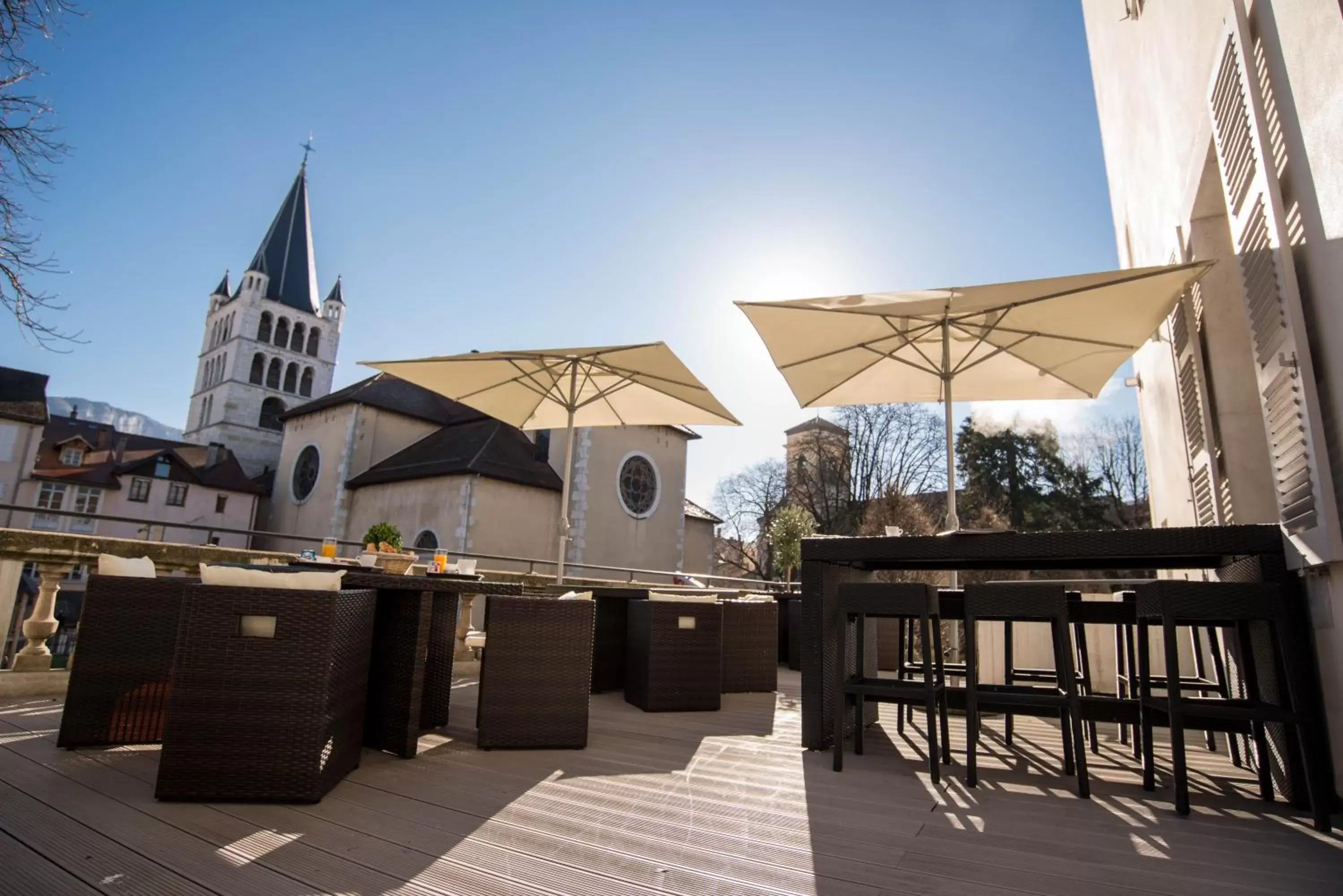 Balcony/Terrace in Privilodges Le Royal - Apparthotel